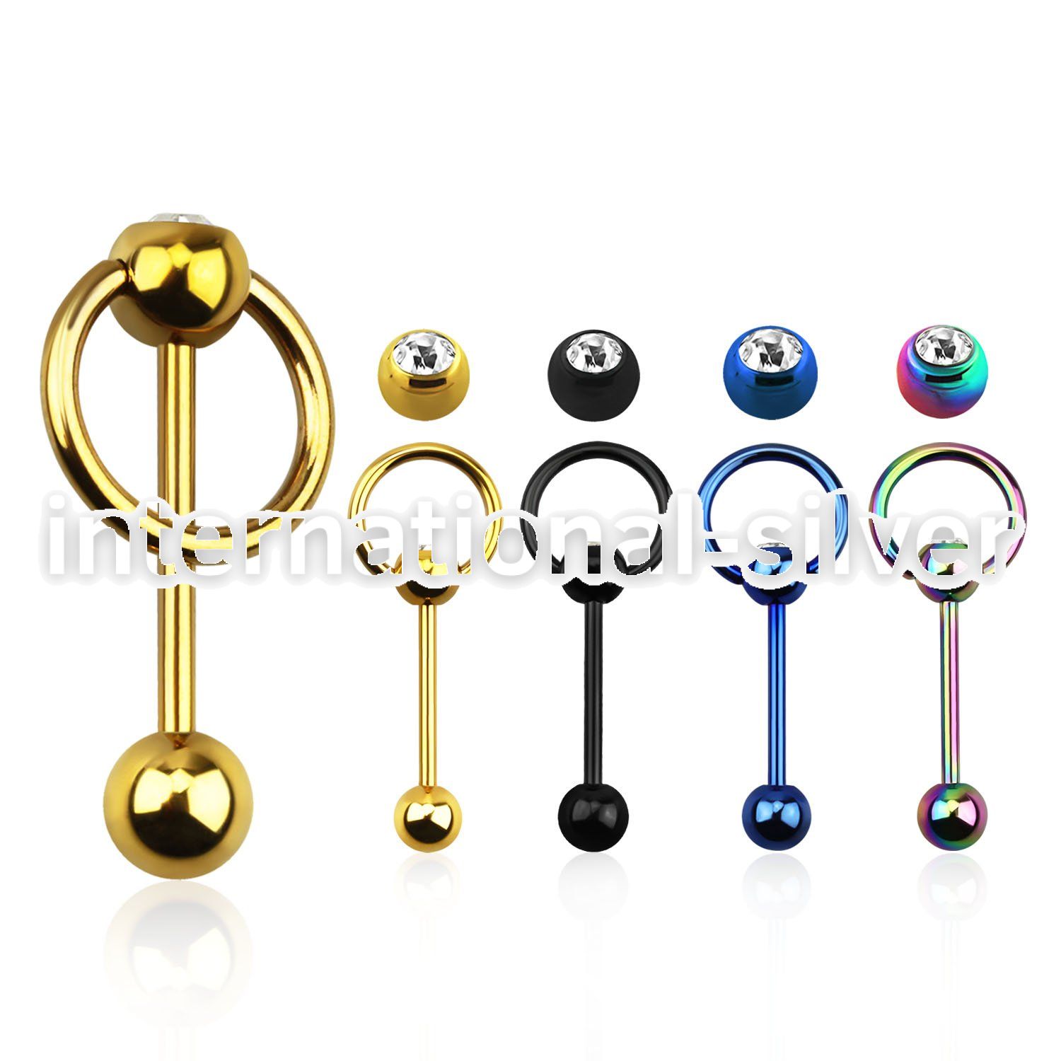 bbtcsl straight barbells anodized surgical steel 316l tongue
