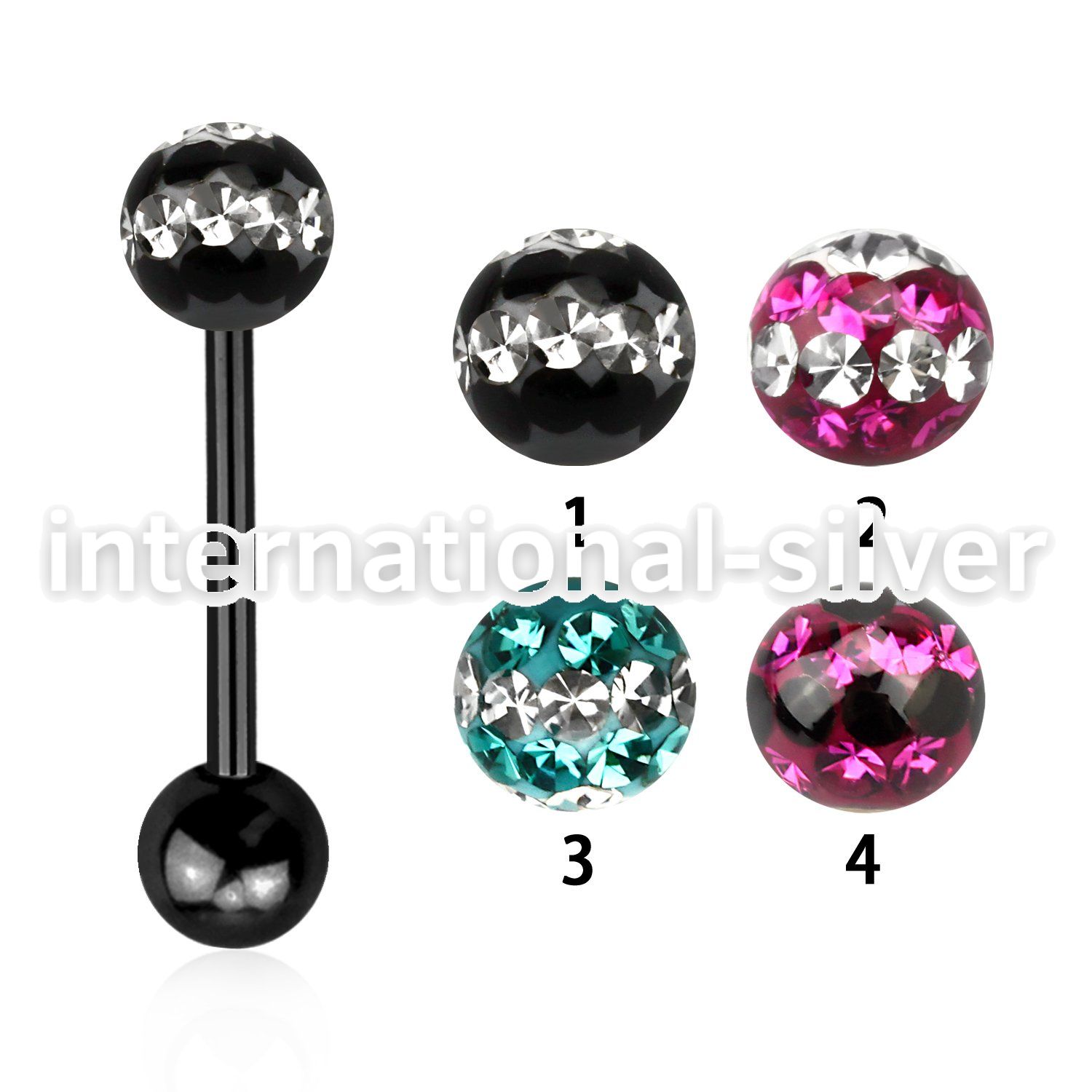 bbtfr6d straight barbells anodized surgical steel 316l tongue