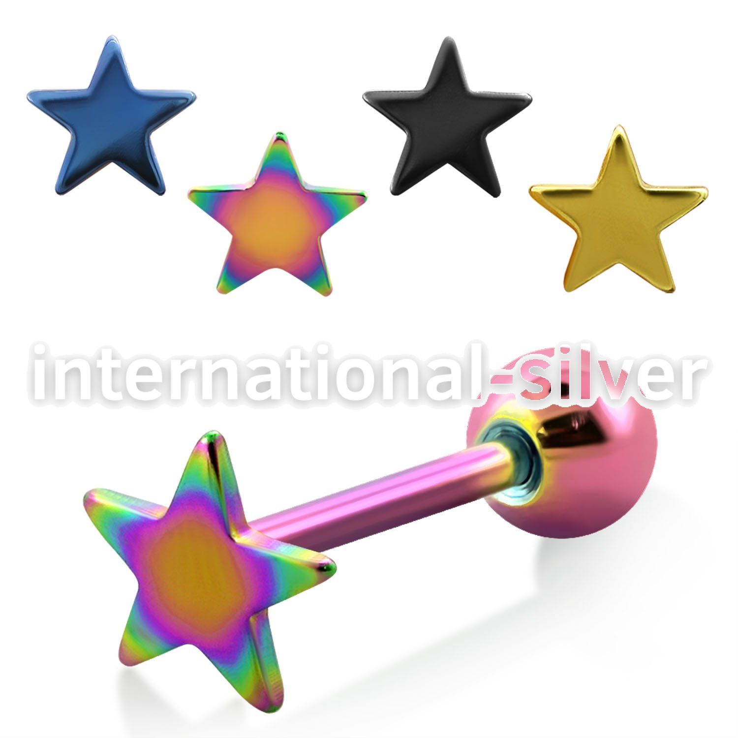 bbtsar straight barbells anodized surgical steel 316l tongue