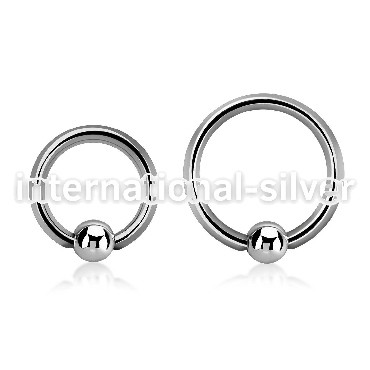 bcr16 hoops captive rings surgical steel 316l nose