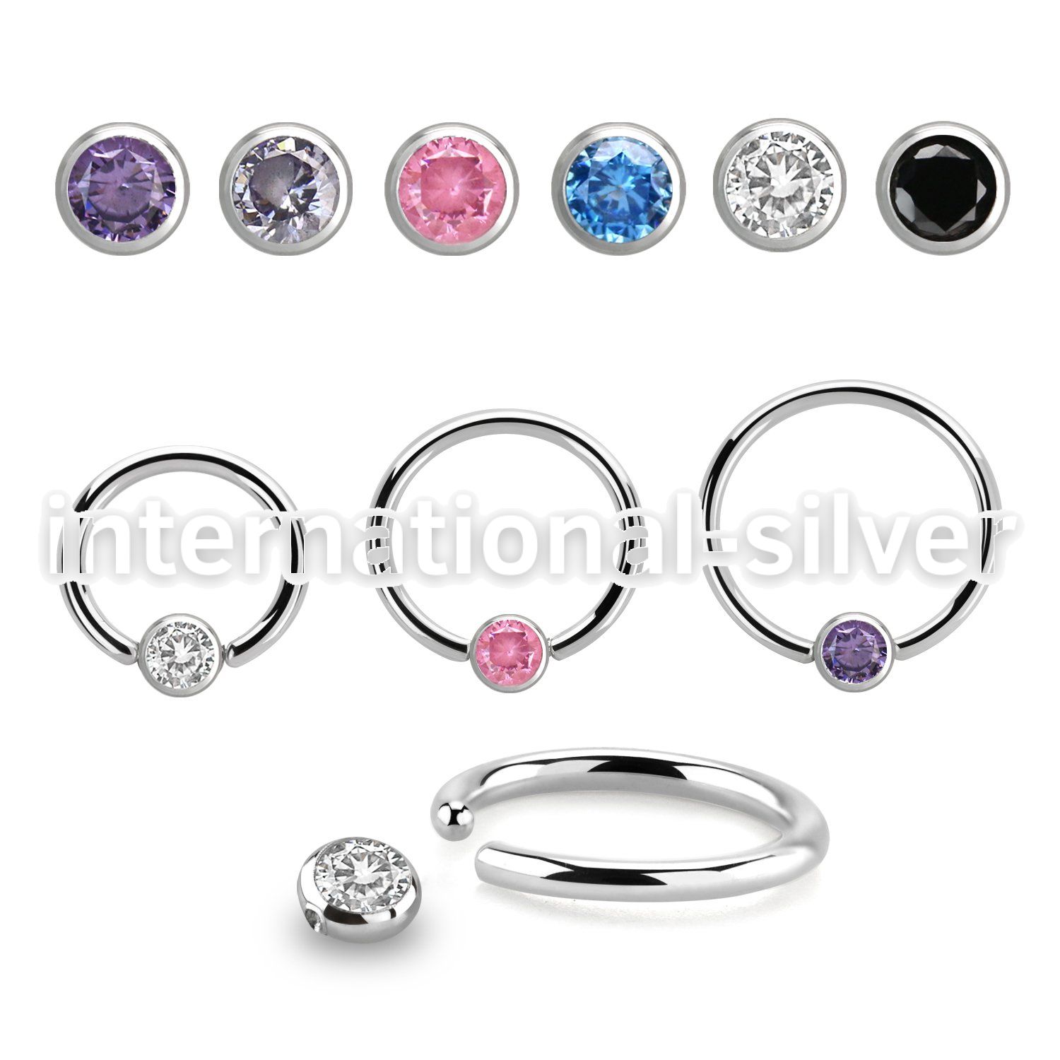 bcr16z3 surgical steel ball closure rings ear othersear lobe ear otherseyebrow helix intim septum piercing