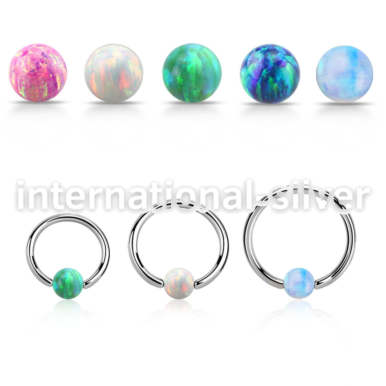 bcr18o4 hoops captive rings surgical steel 316l nose