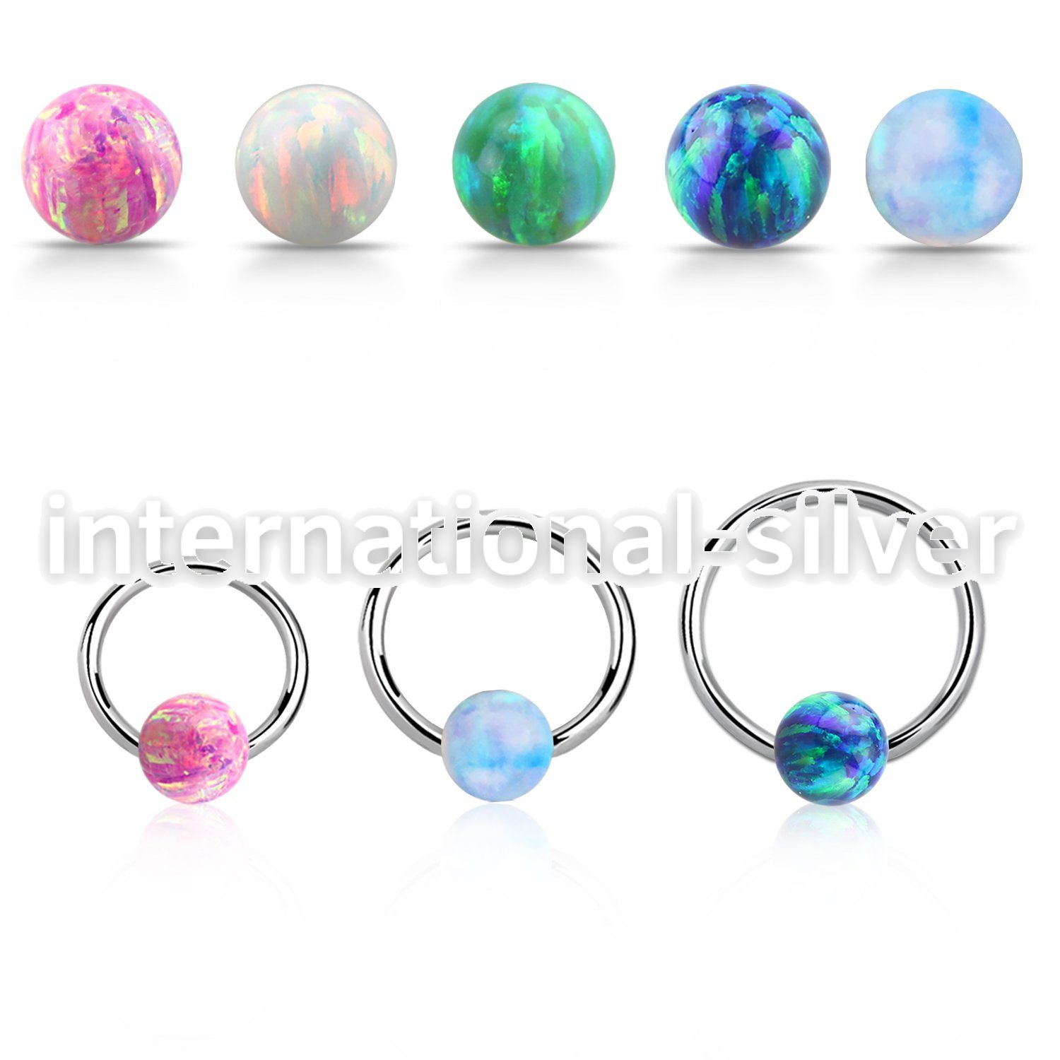 bcr20o5 hoops captive rings surgical steel 316l nose