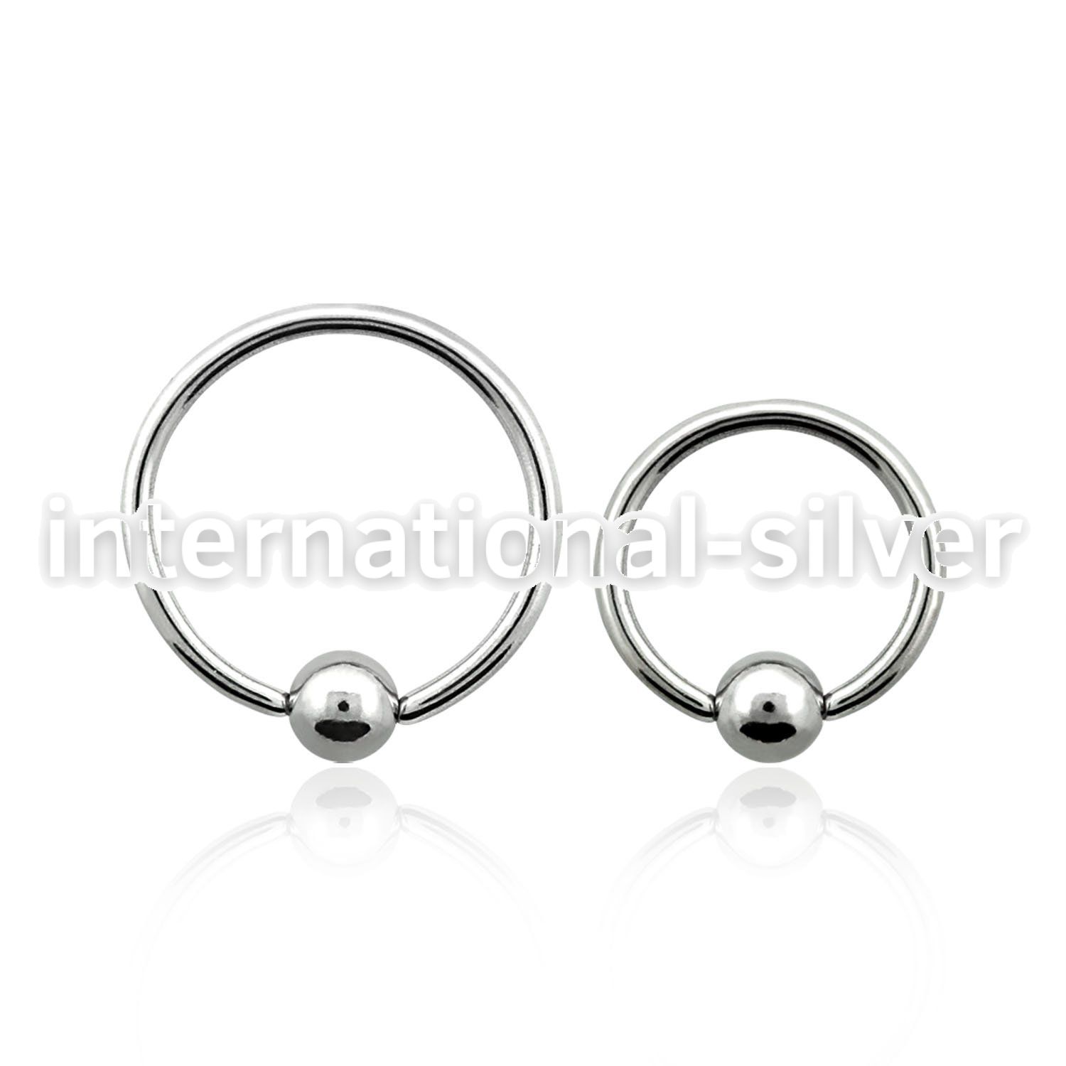 bcr20s hoops captive rings surgical steel 316l nose