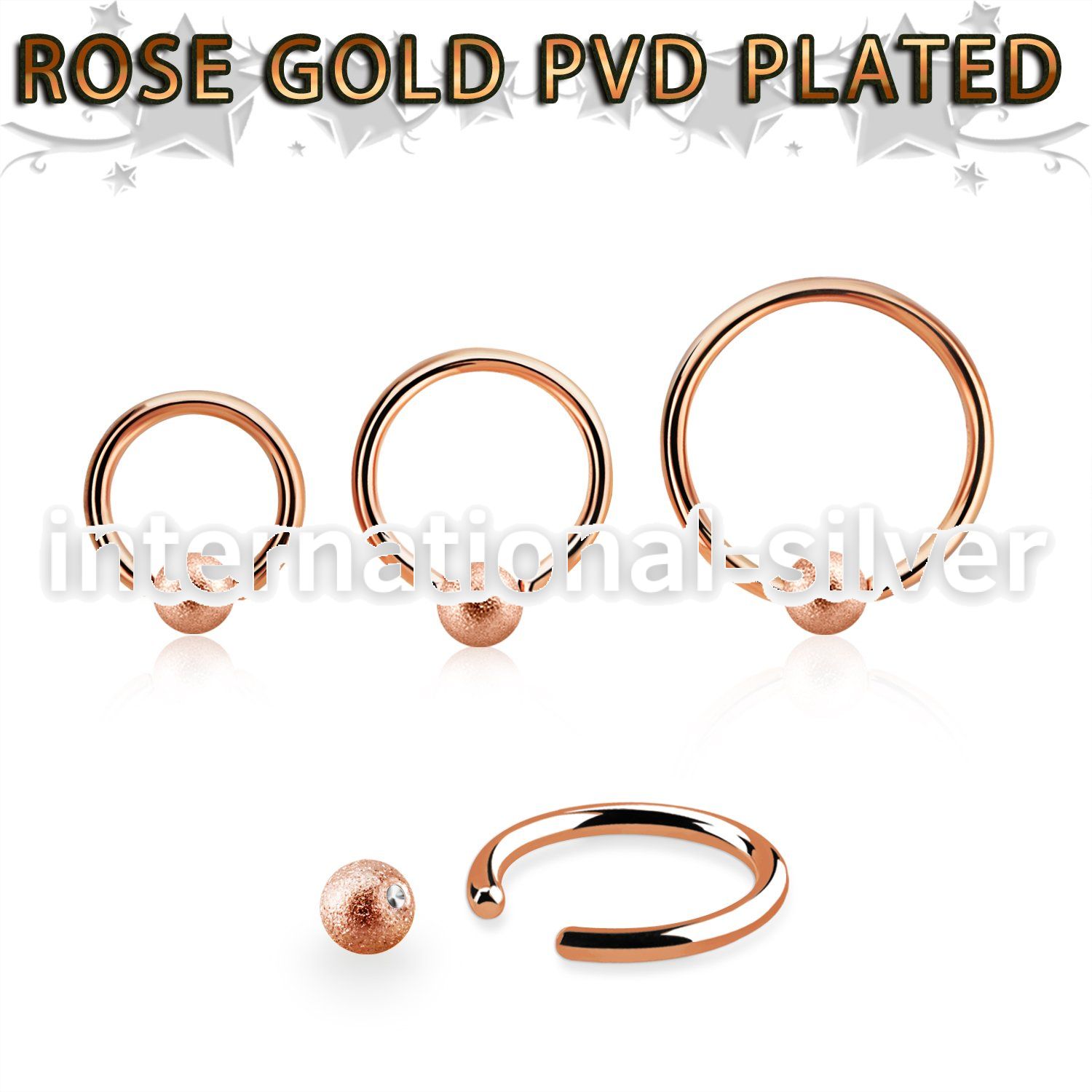 bcrr16f4 anodized surgical steel ball closure rings ear othersear lobe ear otherseyebrow helix septum tragus piercing