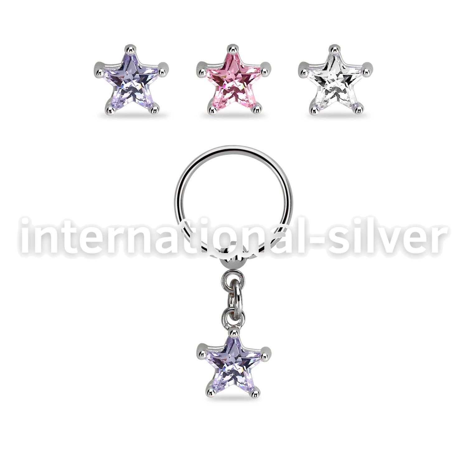 bcrszs6 hoops captive rings surgical steel 316l nose