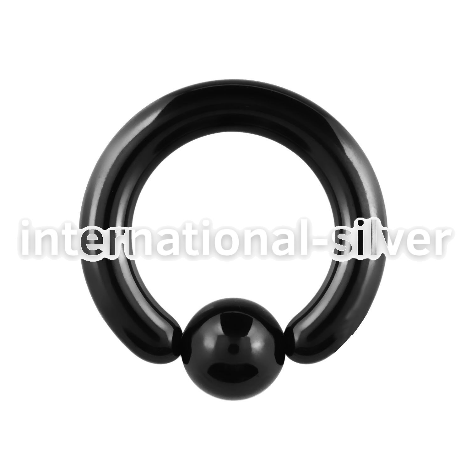 bcrt6 hoops captive rings anodized surgical steel 316l ear lobe