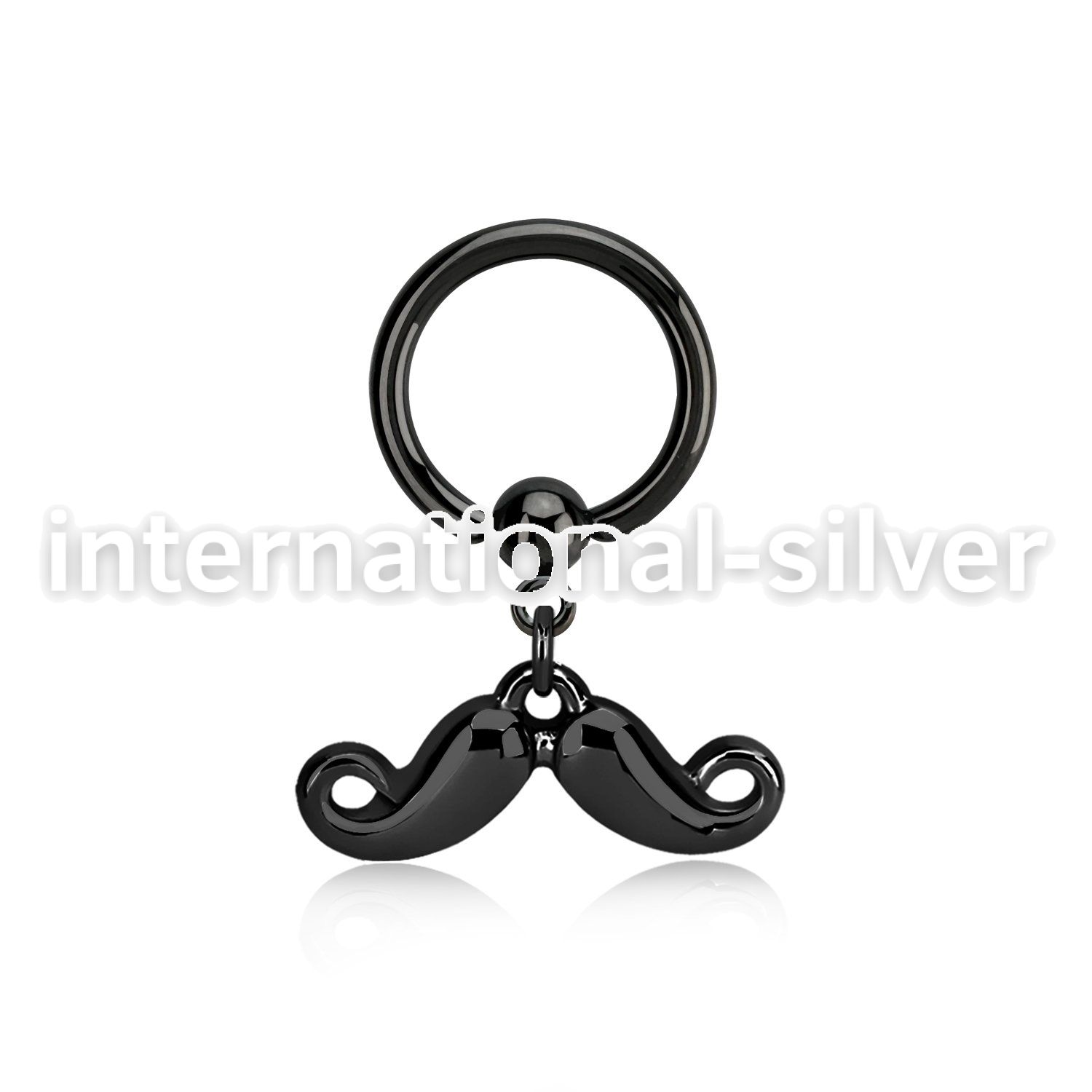 bcrtg518 hoops captive rings anodized surgical steel 316l nose