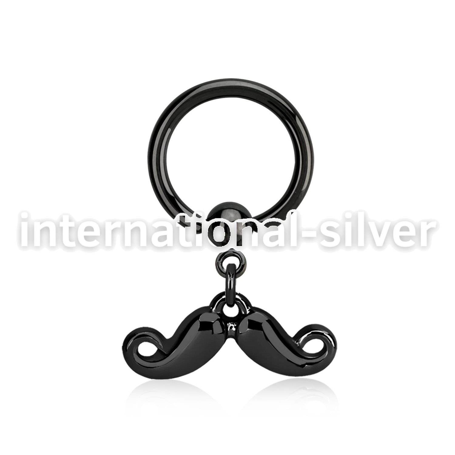 bcrts518 hoops captive rings anodized surgical steel 316l nose