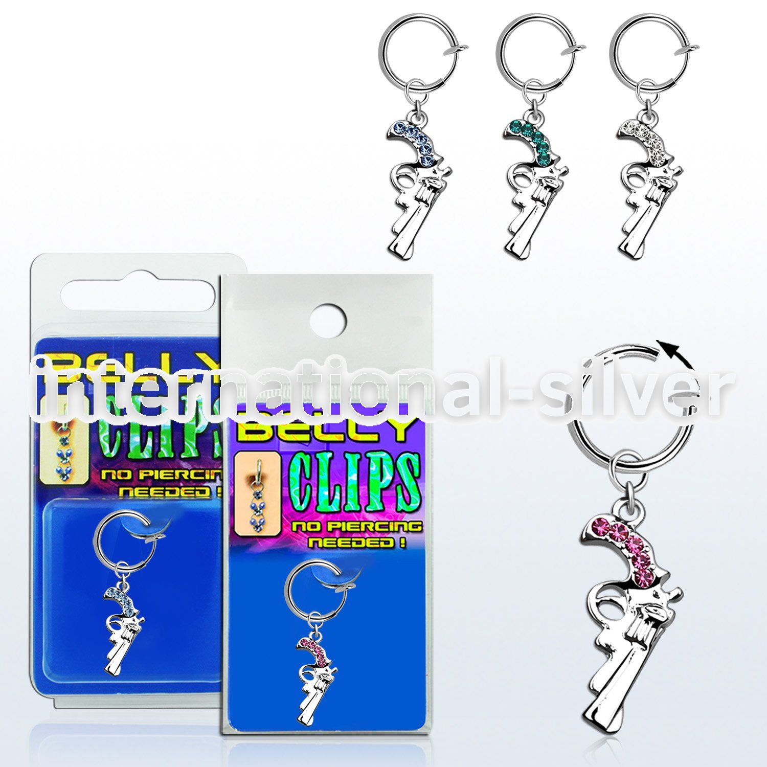 blcp358 fake illusion hoops others belly button