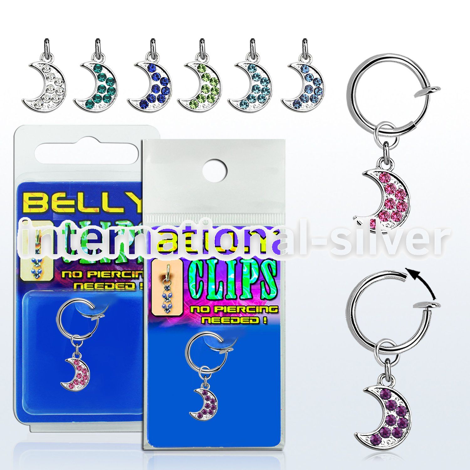 blcp401 fake illusion hoops others belly button