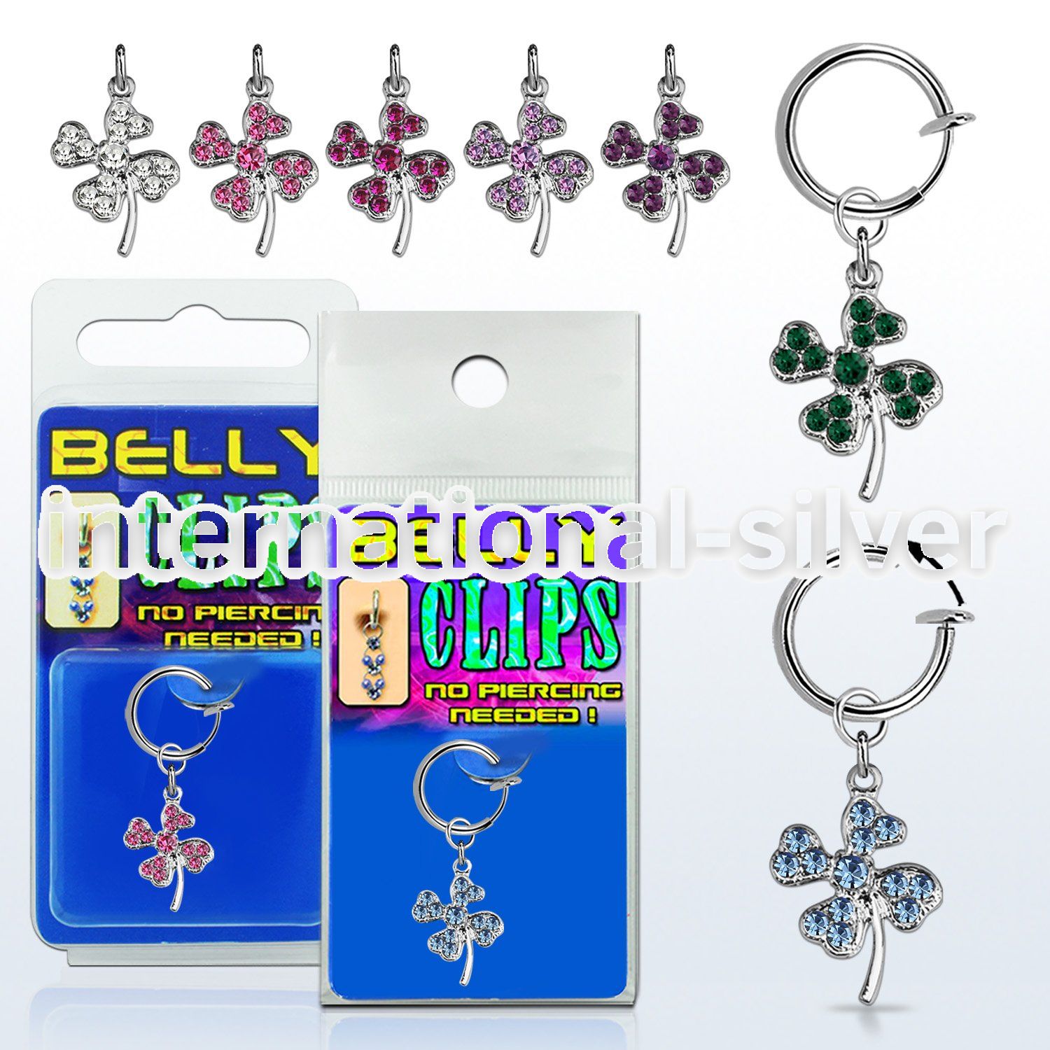 blcp541 fake illusion hoops others belly button