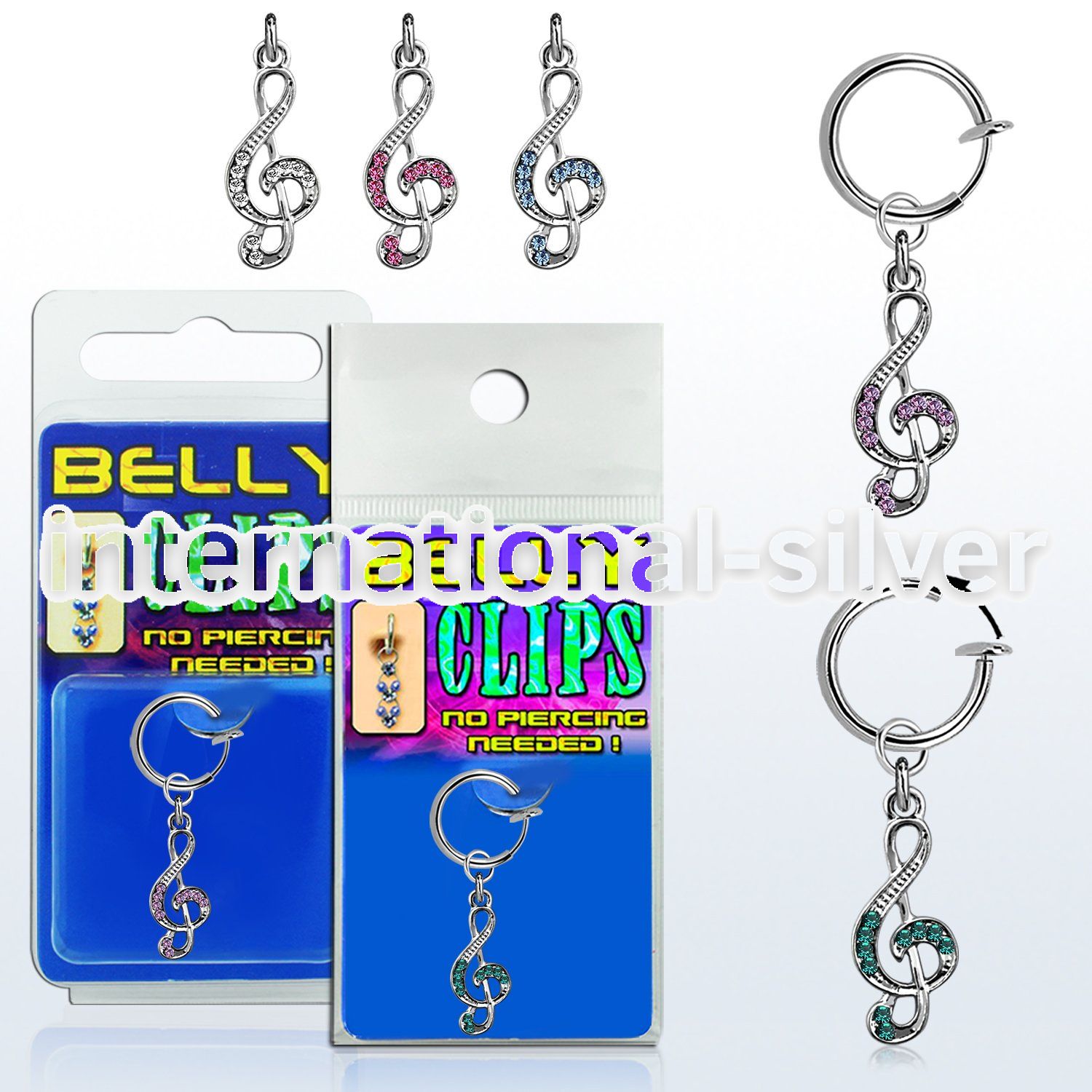 blcp576 fake illusion hoops others belly button