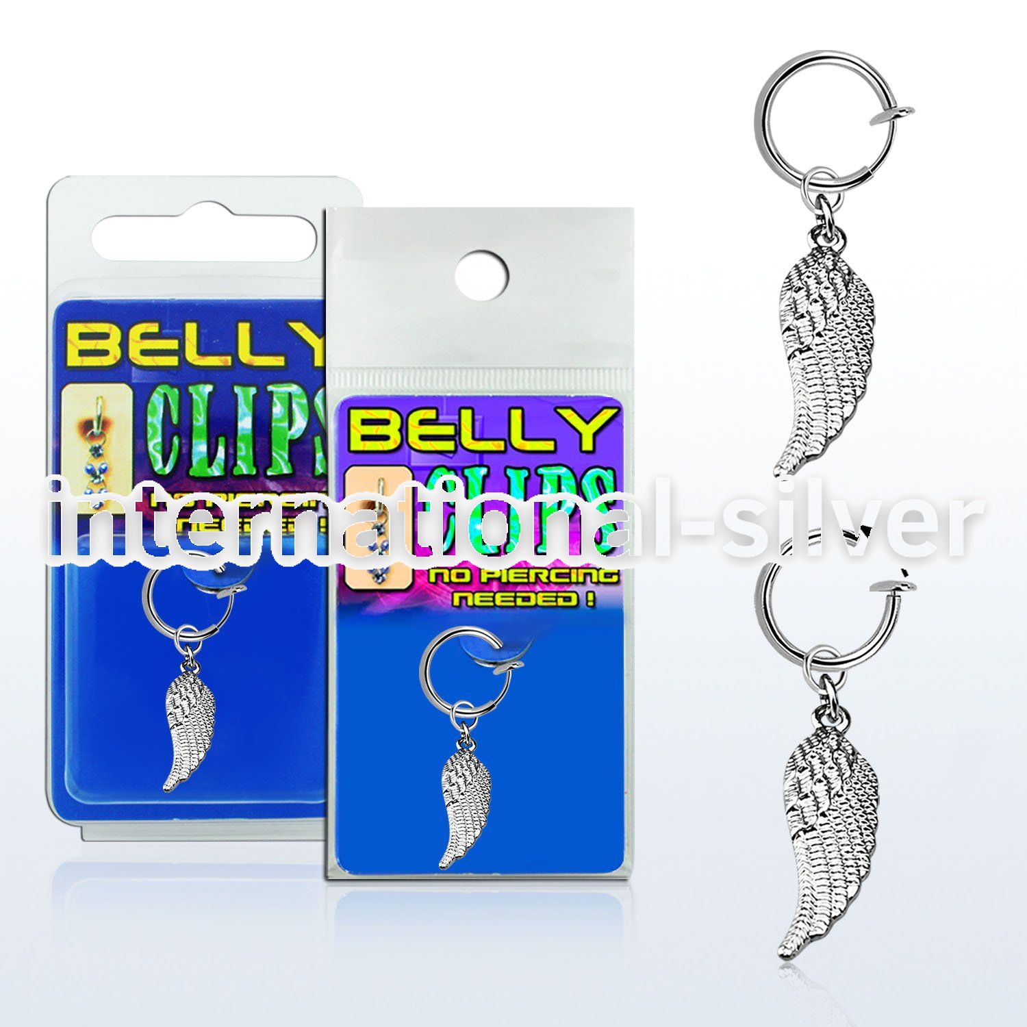 blcp593 fake illusion hoops others belly button