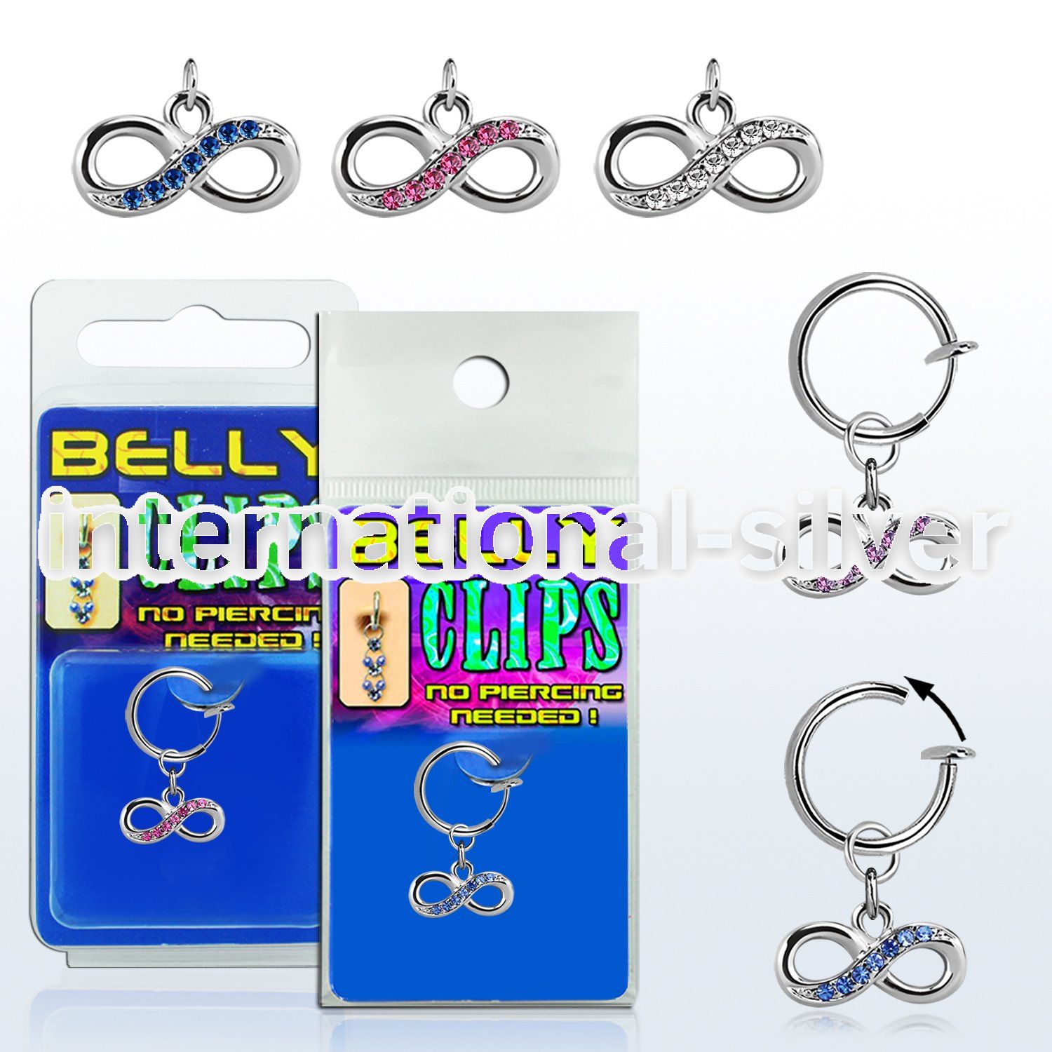 blcp617 fake illusion hoops others belly button