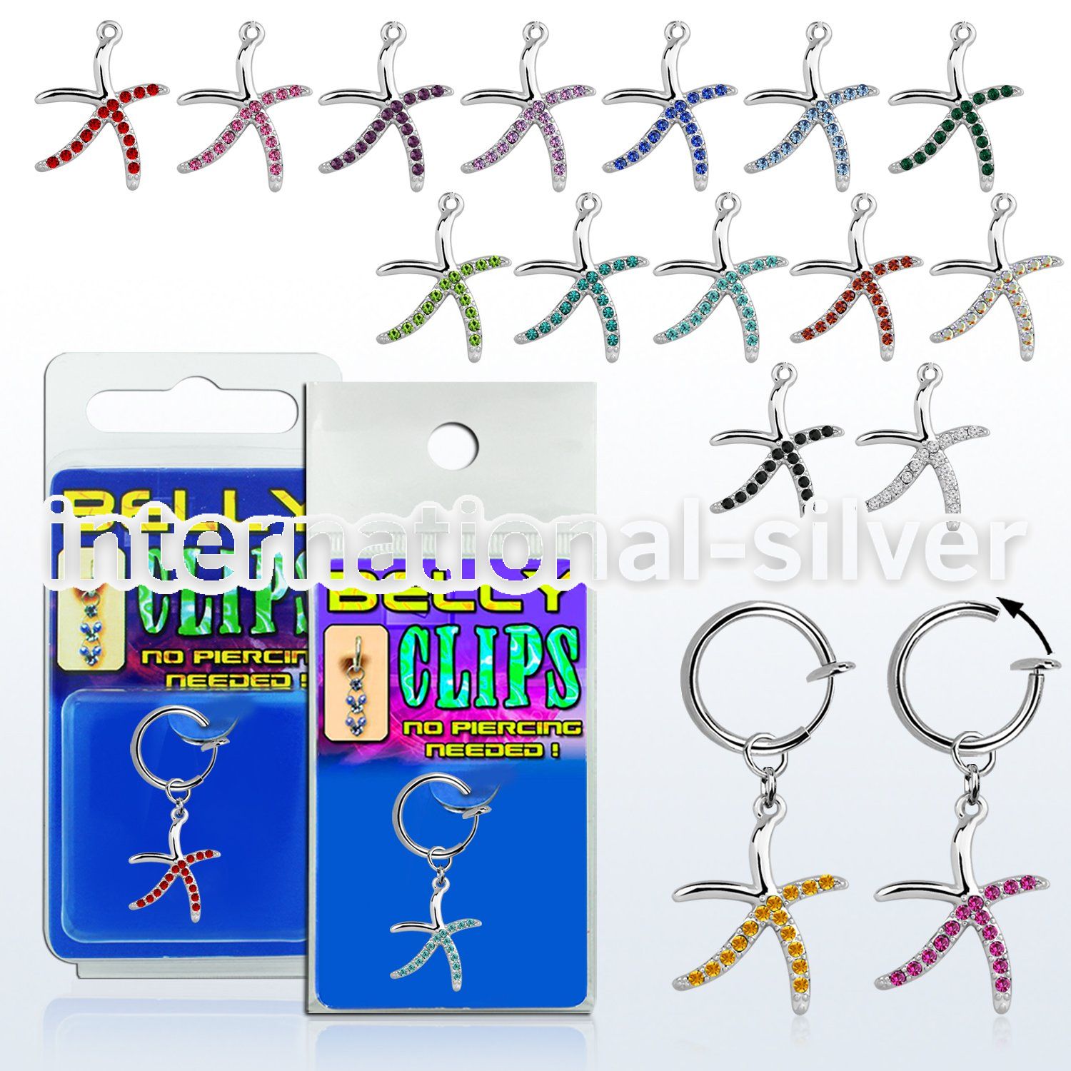 blcp643 fake illusion body jewelry others belly button