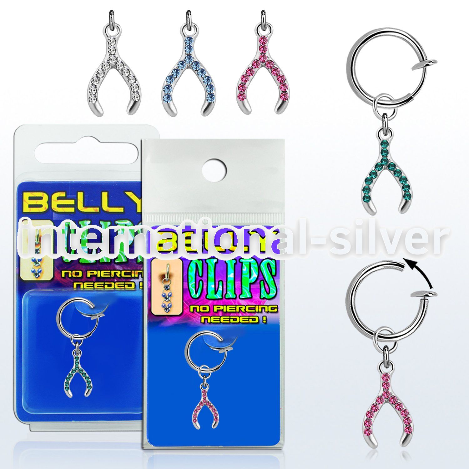 blcp669 fake illusion hoops others belly button
