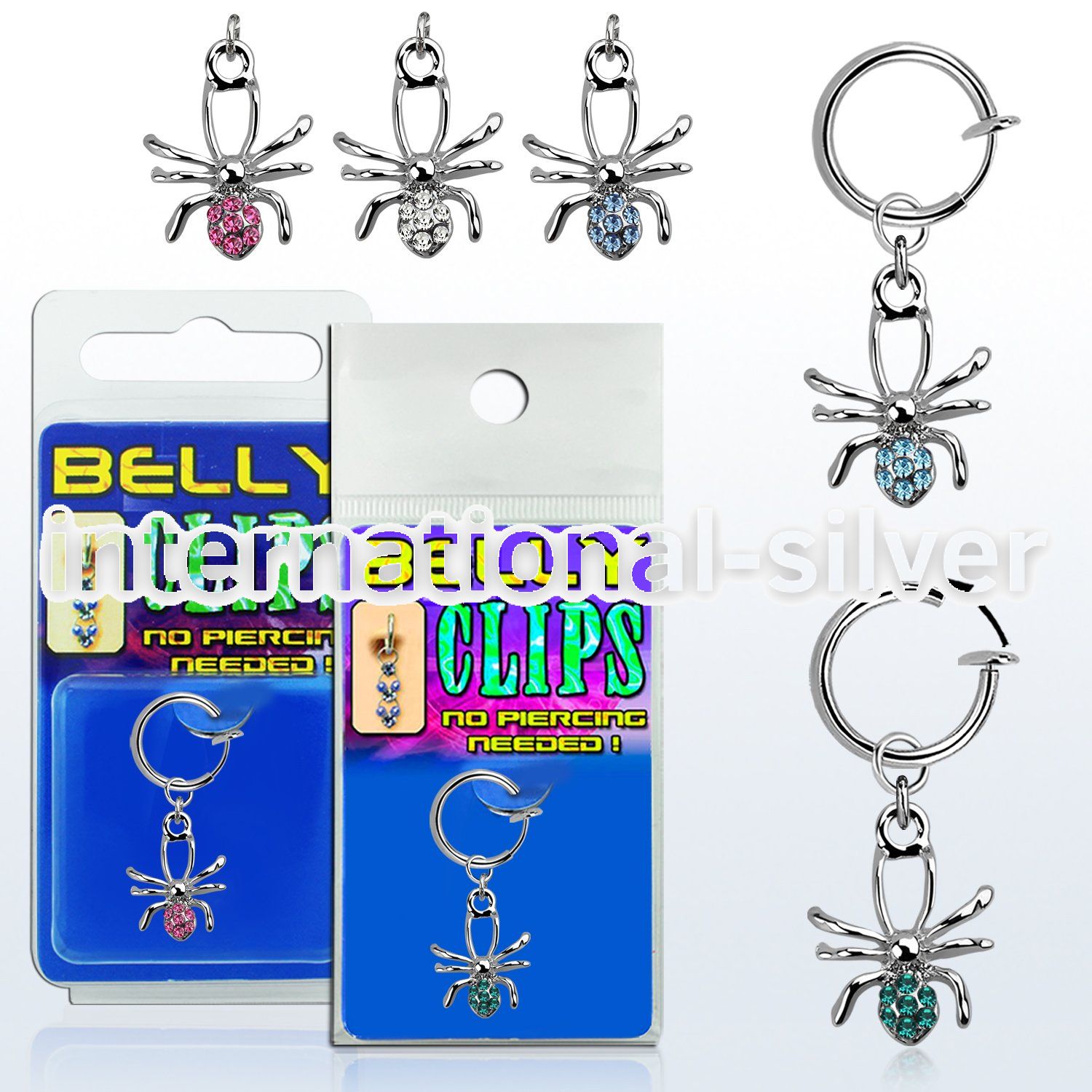 blcp673 fake illusion hoops others belly button