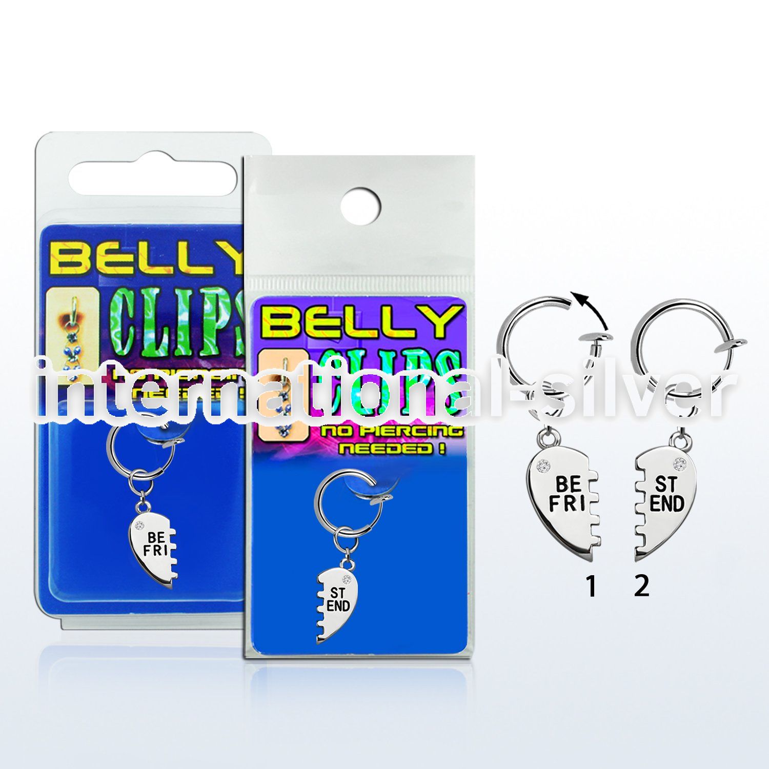 blcp686 fake illusion hoops others belly button