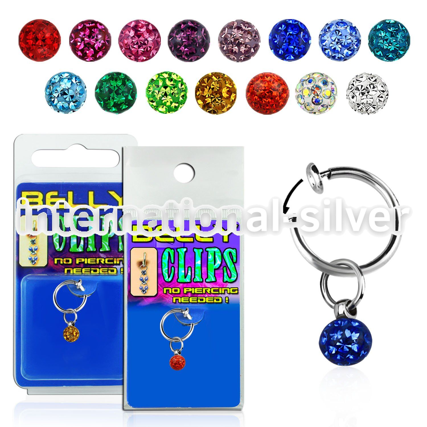 blcpt117 fake illusion hoops others belly button