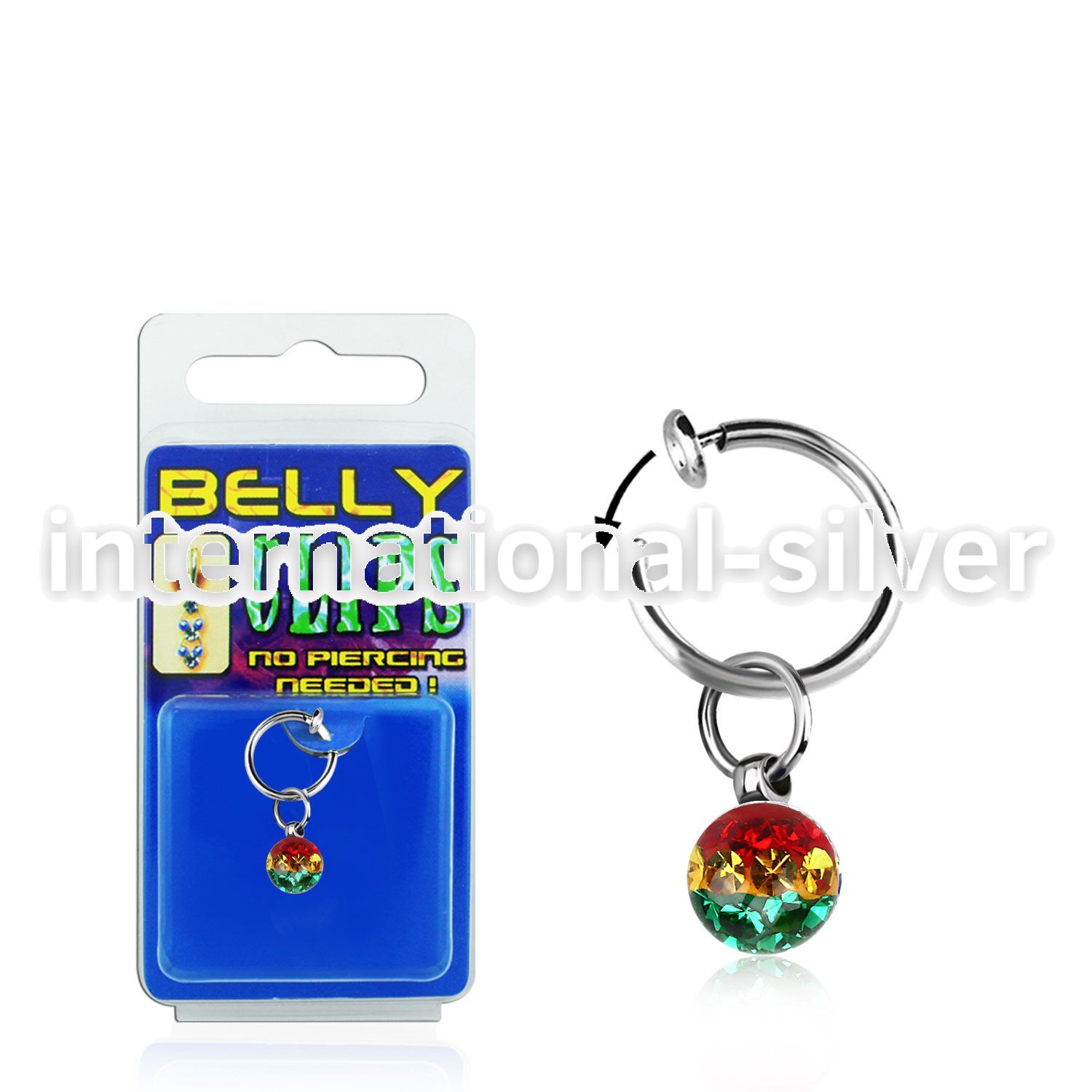 blcpt117r fake illusion hoops others belly button