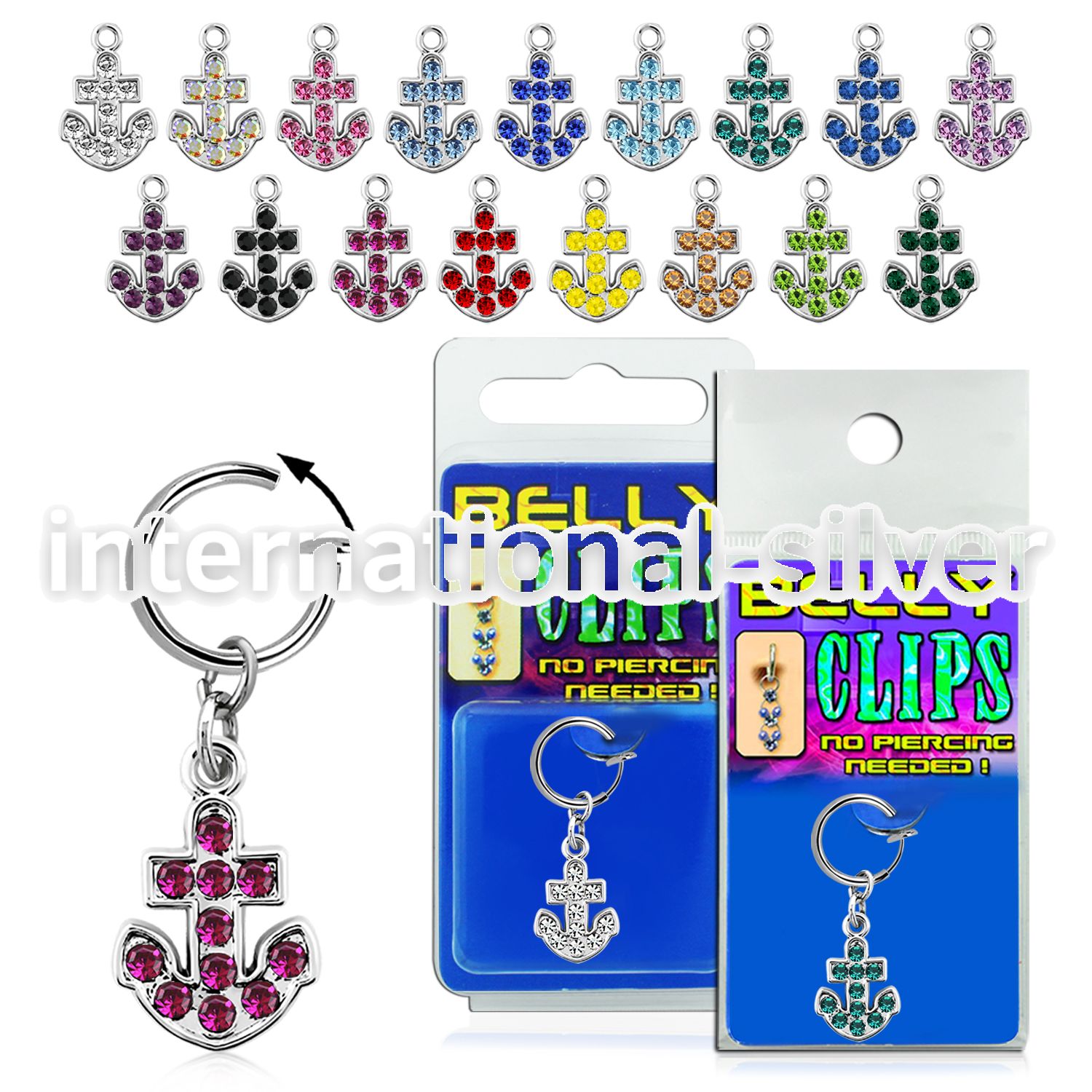 blcpt51 fake illusion hoops others belly button