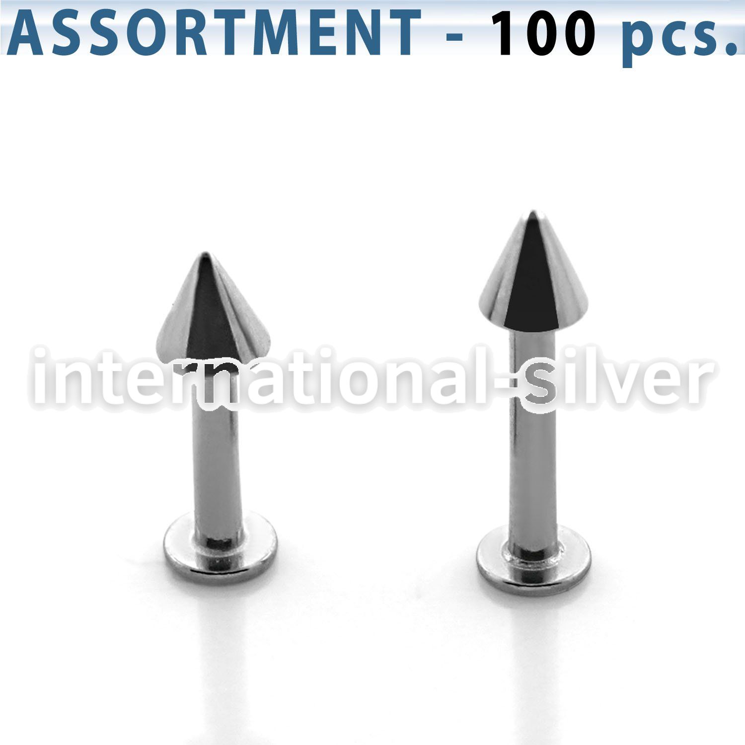 blk04c labrets lip rings surgical steel 316l labrets chin