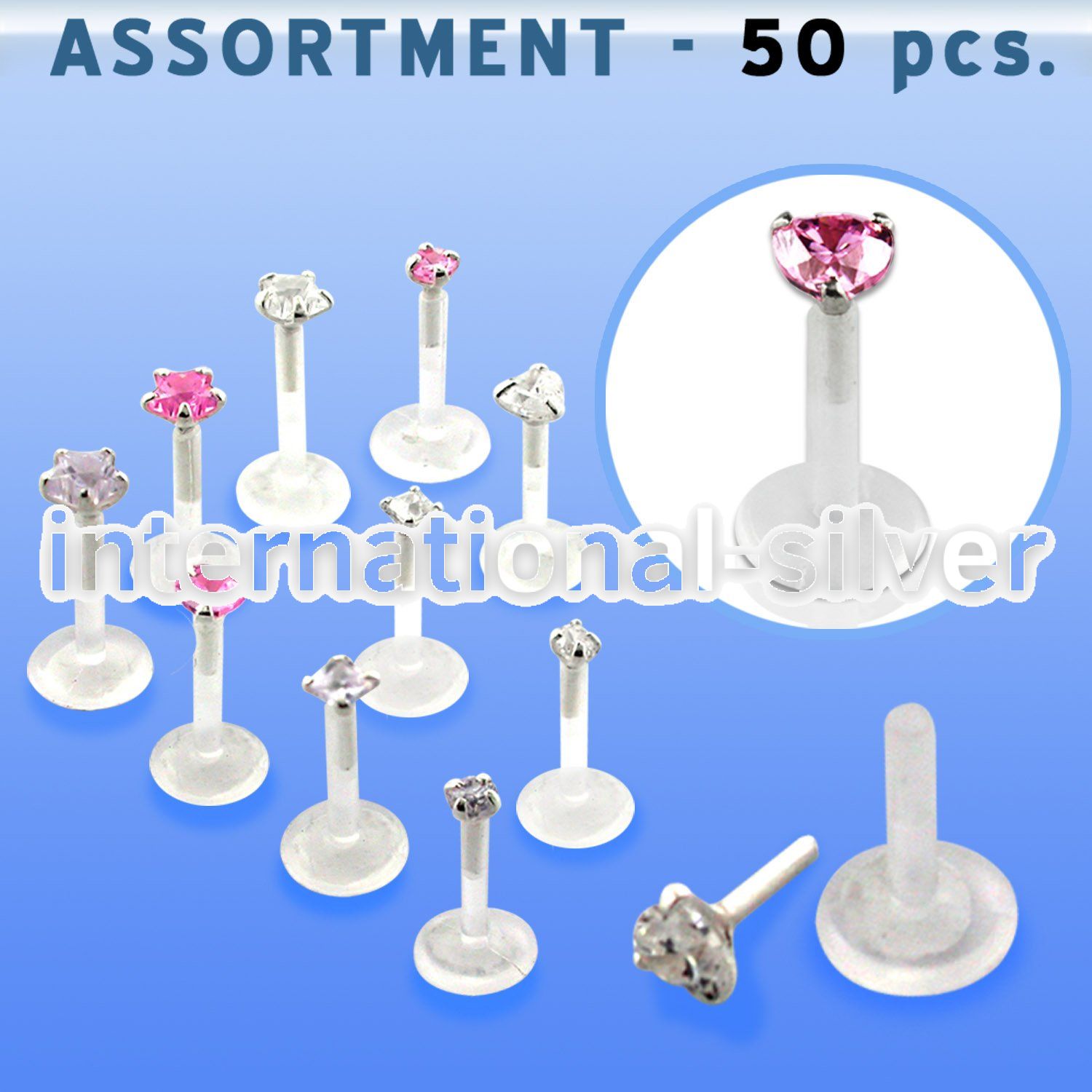 blk117 labrets lip rings bioflex ptfe belly button