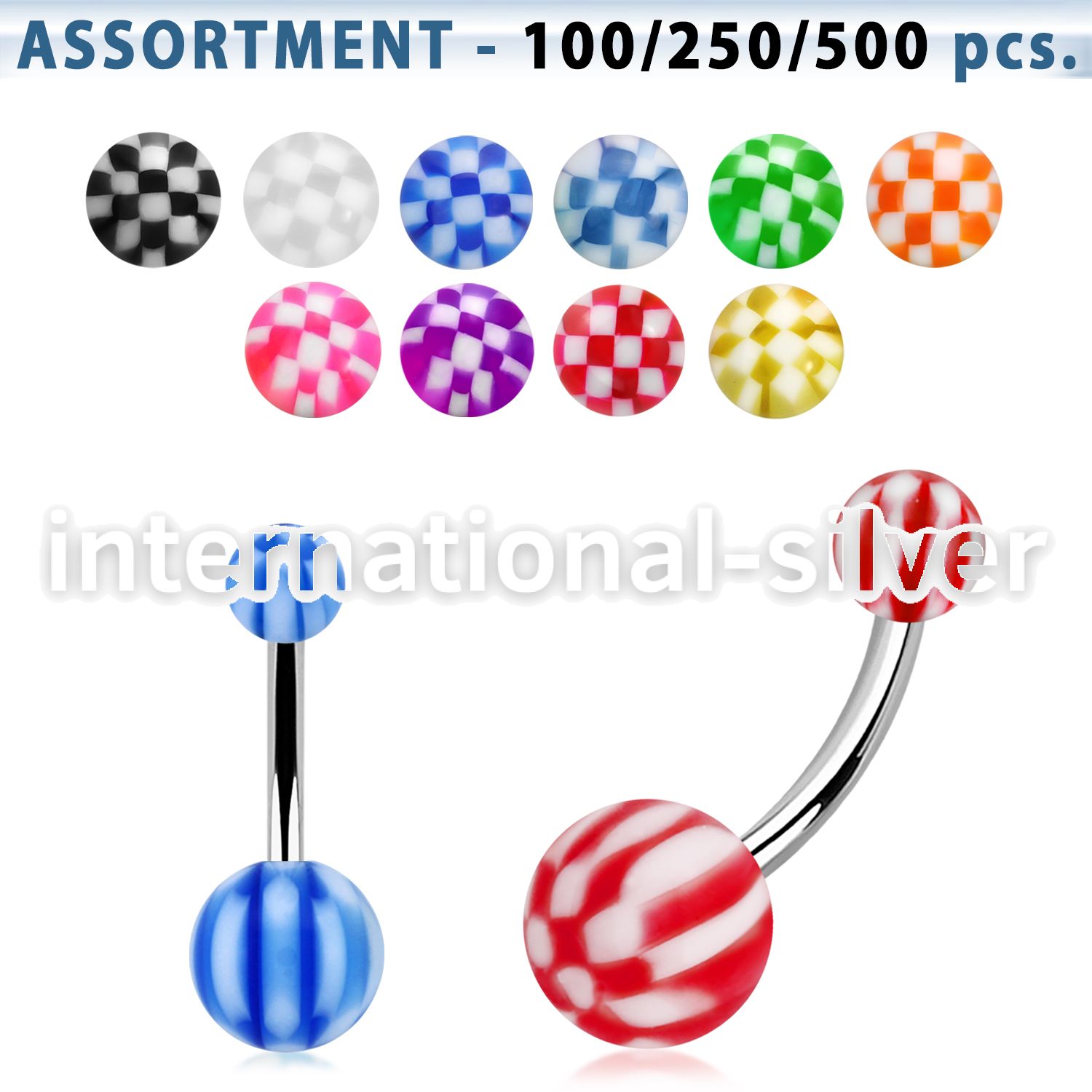 blk135 belly rings surgical steel 316l with acrylic parts belly button