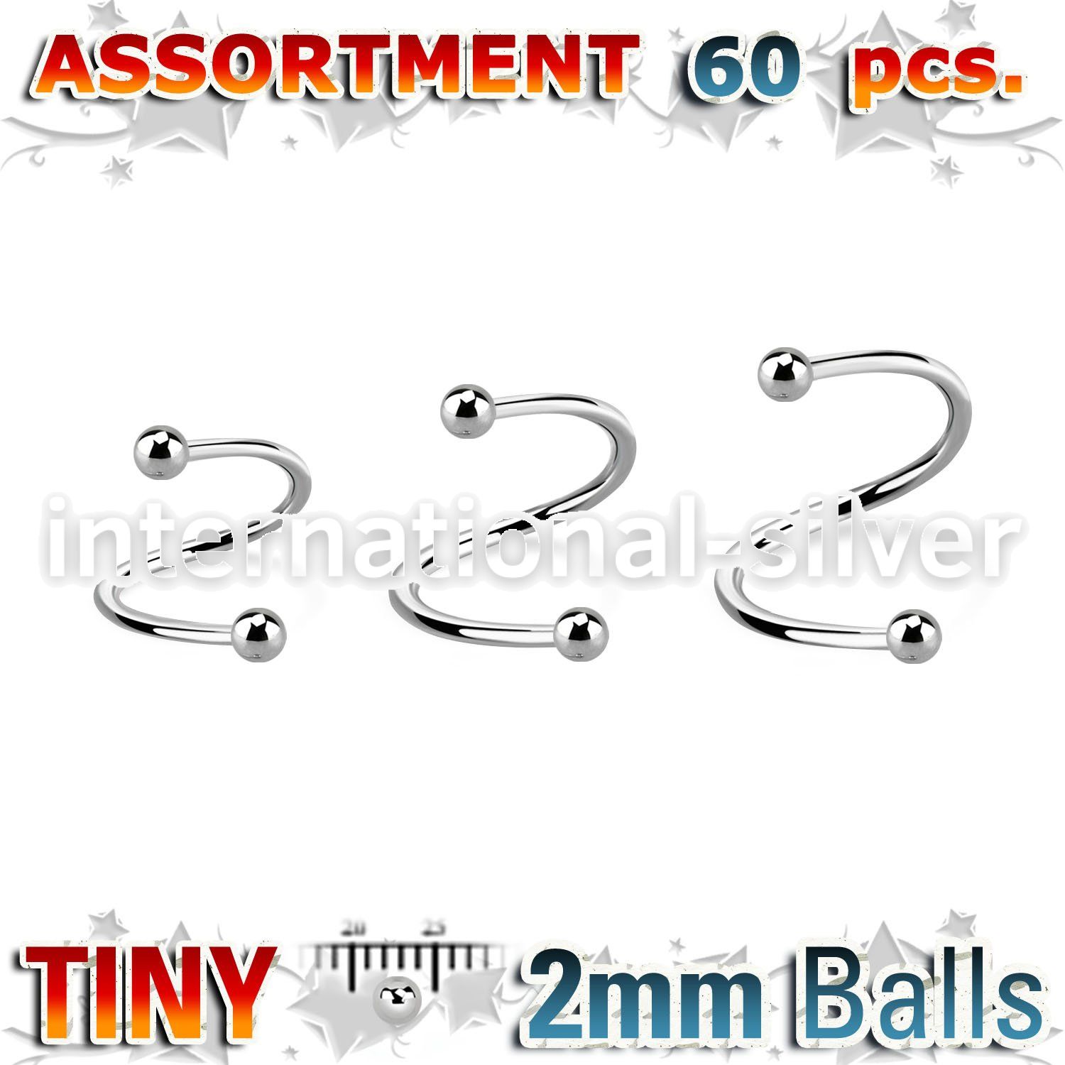 blk219c spirals twisters surgical steel 316l eyebrow