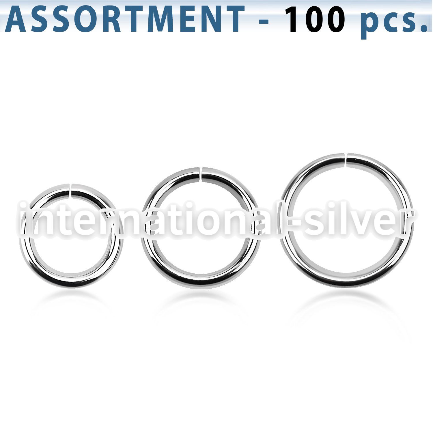 blk223d seamless segment rings surgical steel 316l ear lobe