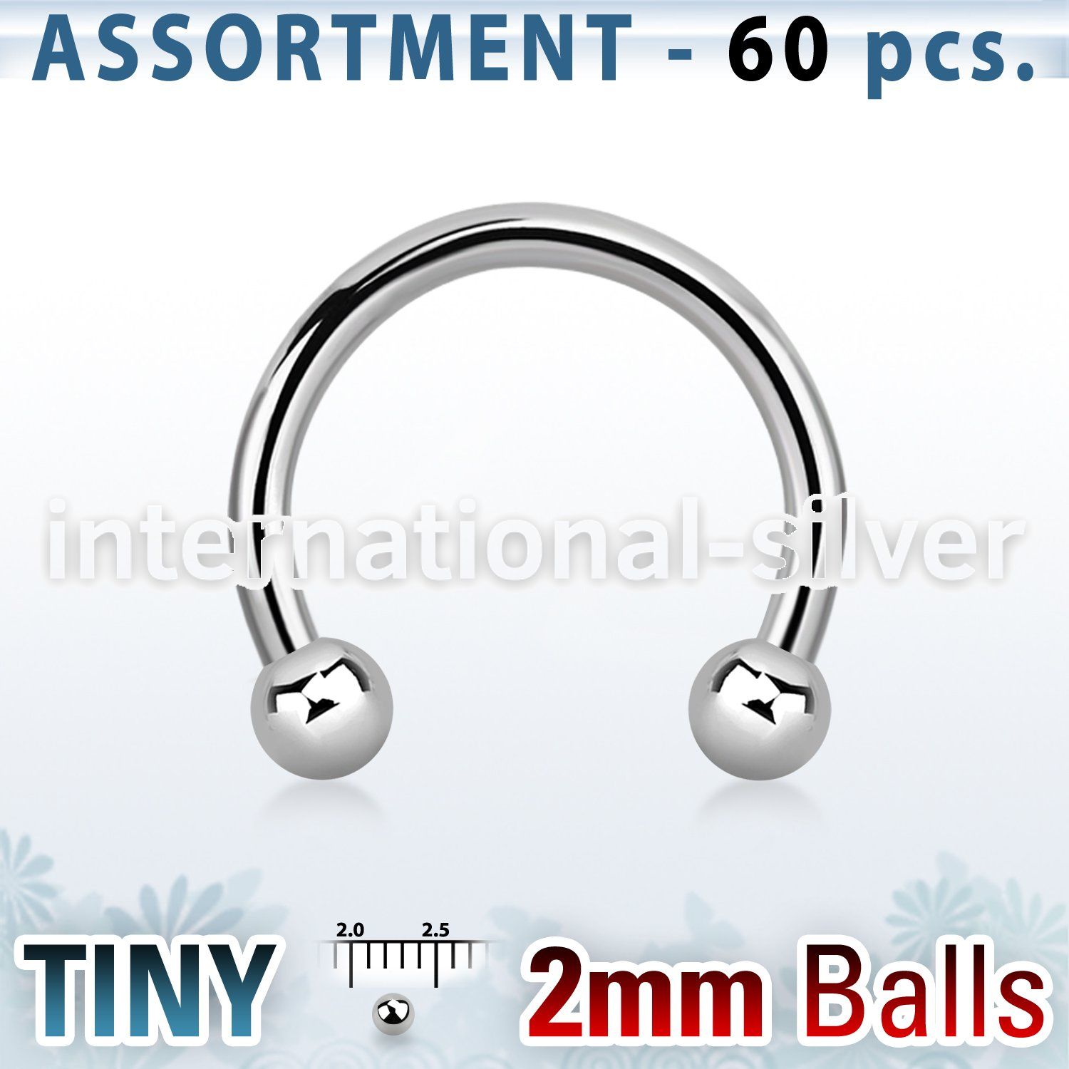 blk22c horseshoes surgical steel 316l belly button