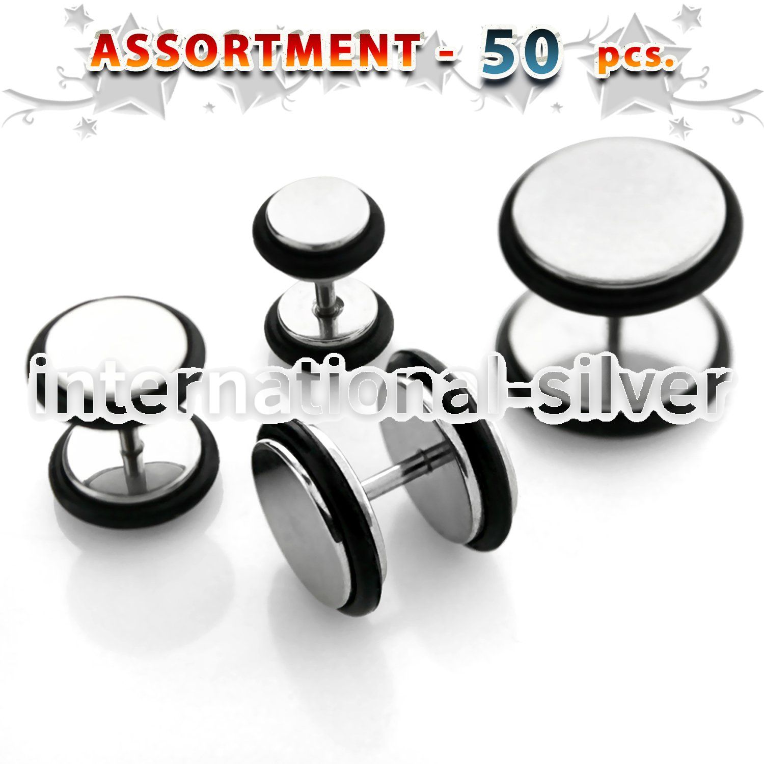 blk271 cheaters  illusion plugs and tapers surgical steel 316l belly button