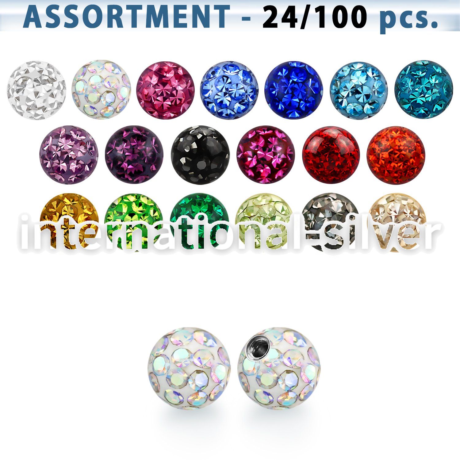 blk314 loose body jewelry parts surgical steel 316l 