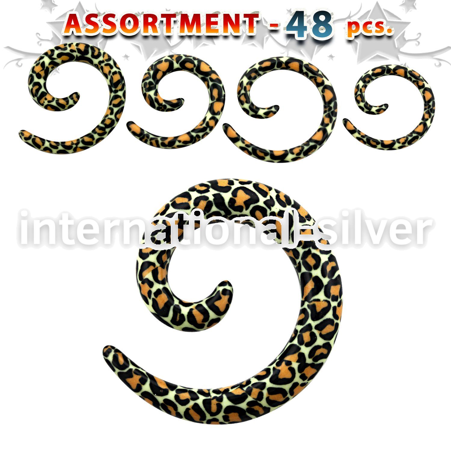 blk443 tapers acrylic body jewelry ear lobe