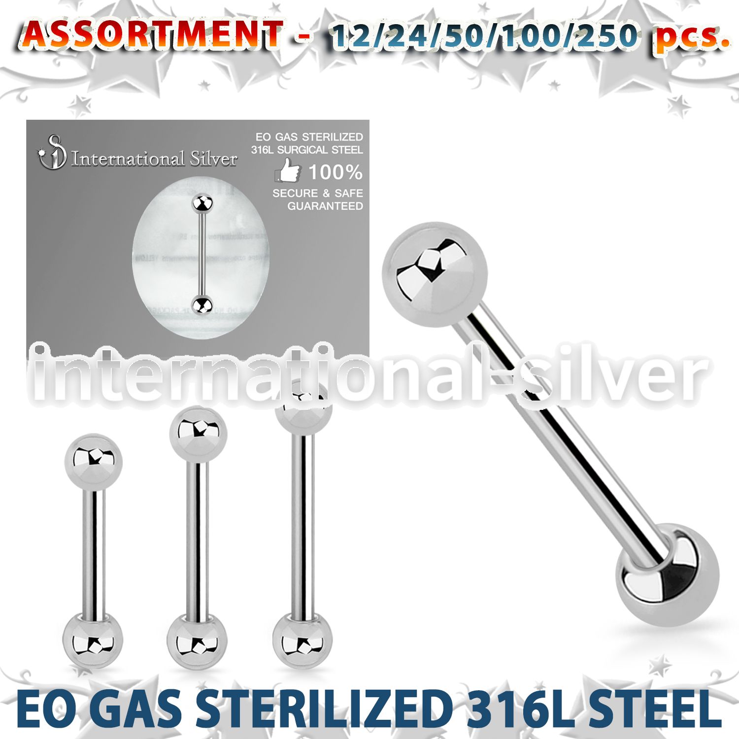 blk476 straight barbells surgical steel 316l eyebrow