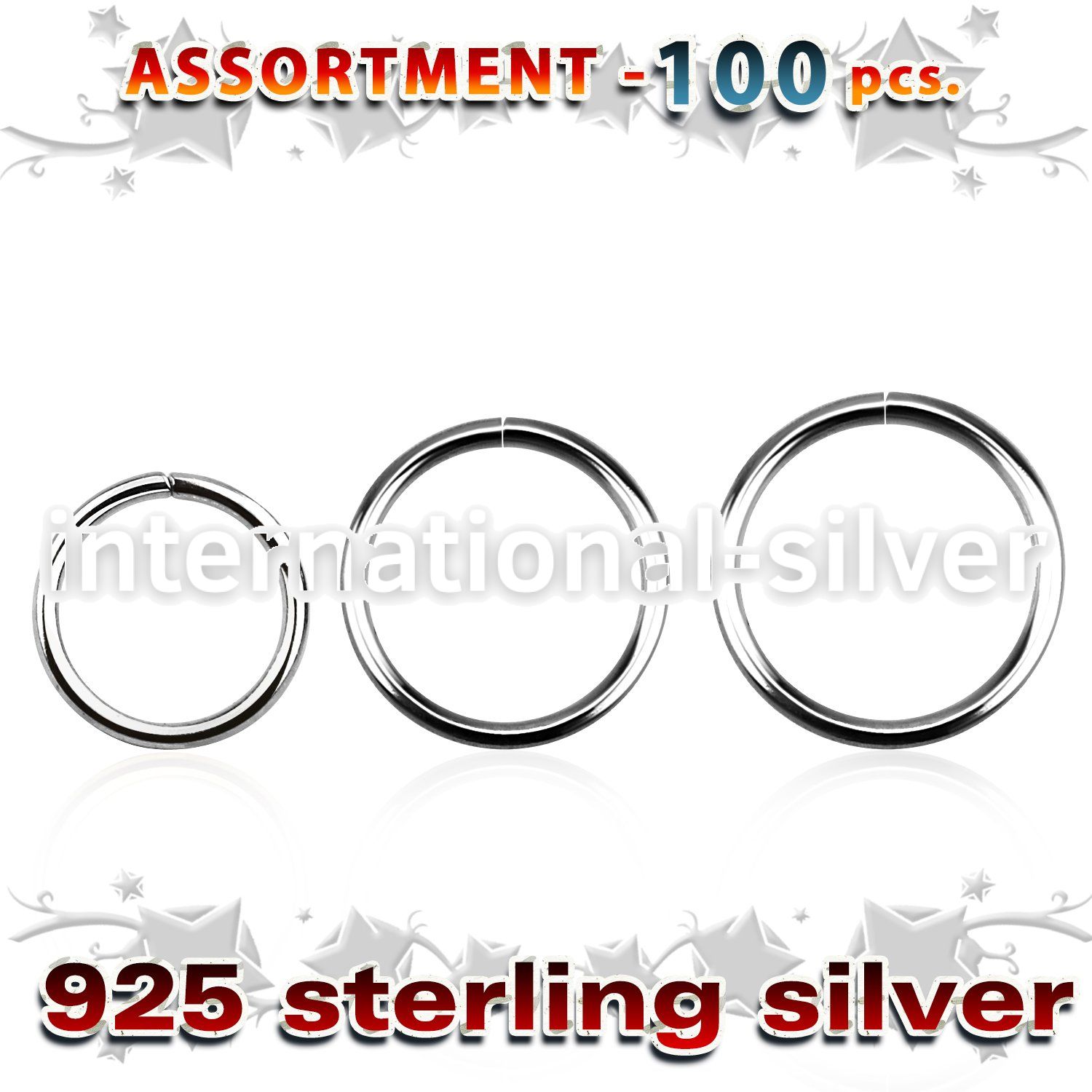 blk515 seamless segment rings silver 925 nose