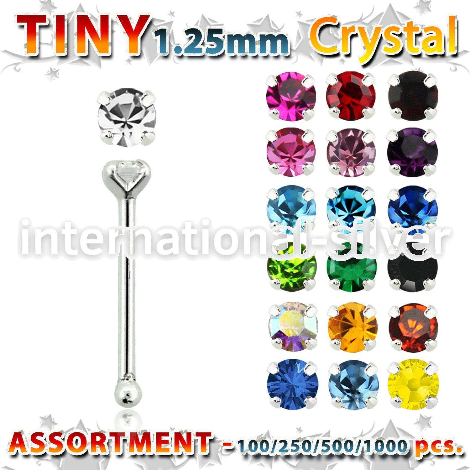 blk524 nose bone silver 925 nose