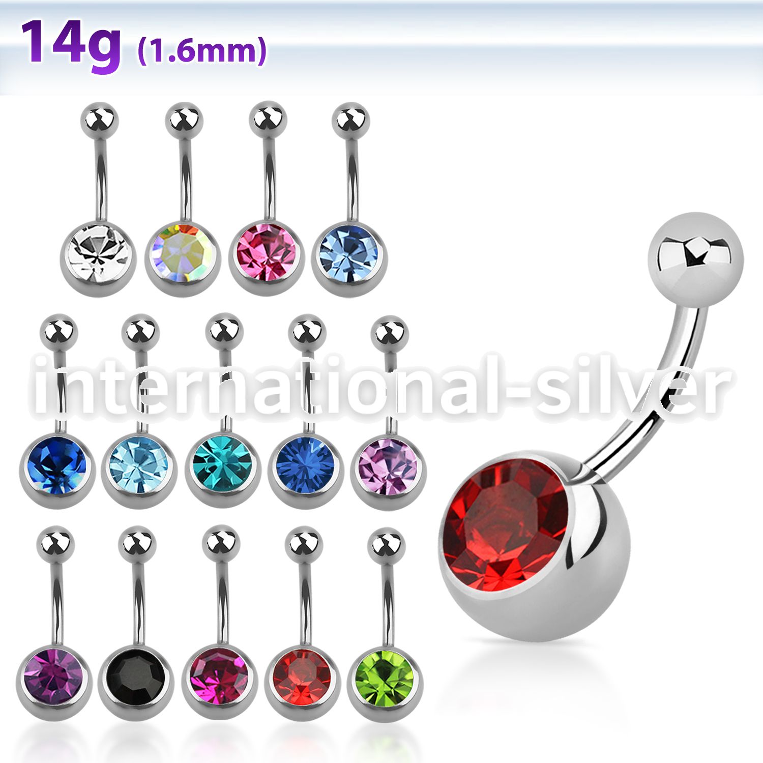 bn1cl belly rings surgical steel 316l belly button