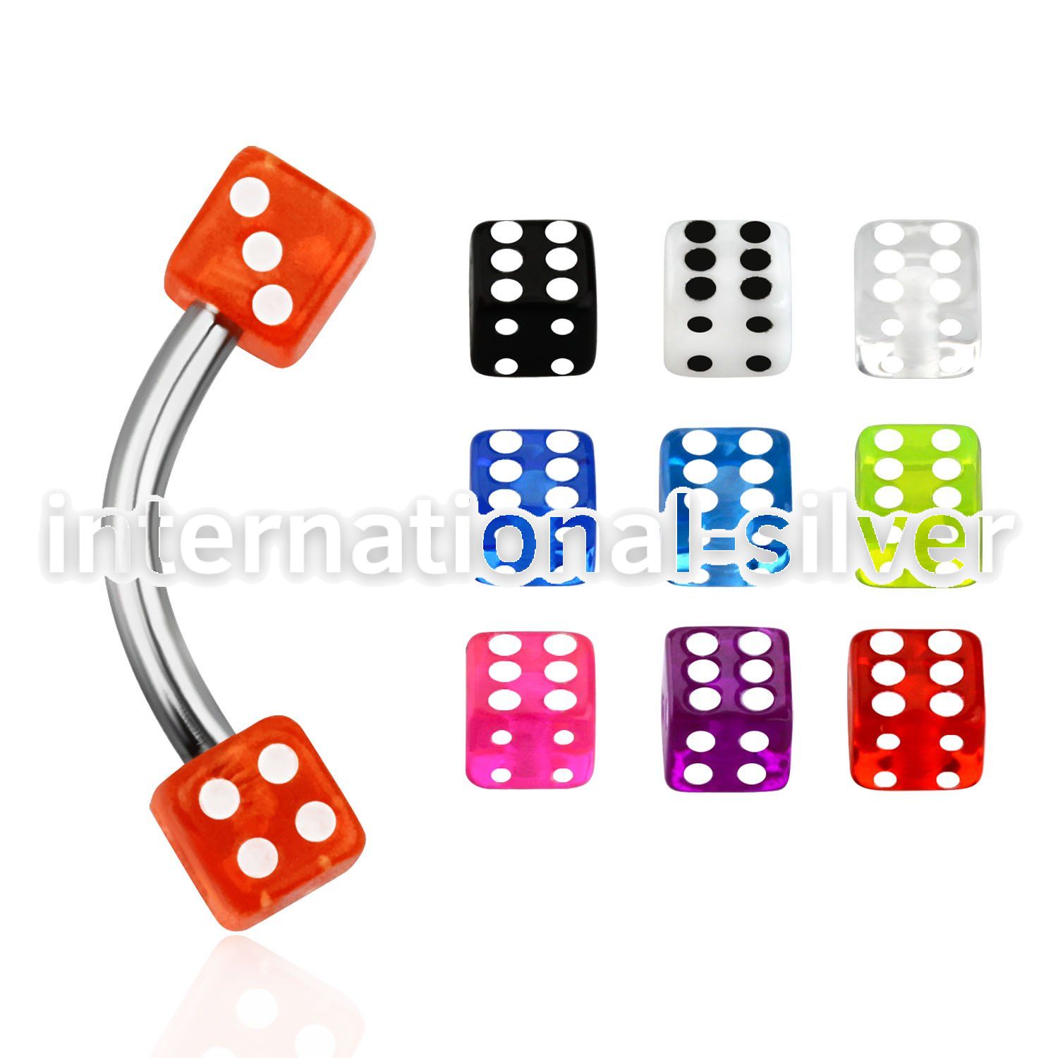 bne2di micro curved barbells surgical steel 316l with acrylic parts eyebrow