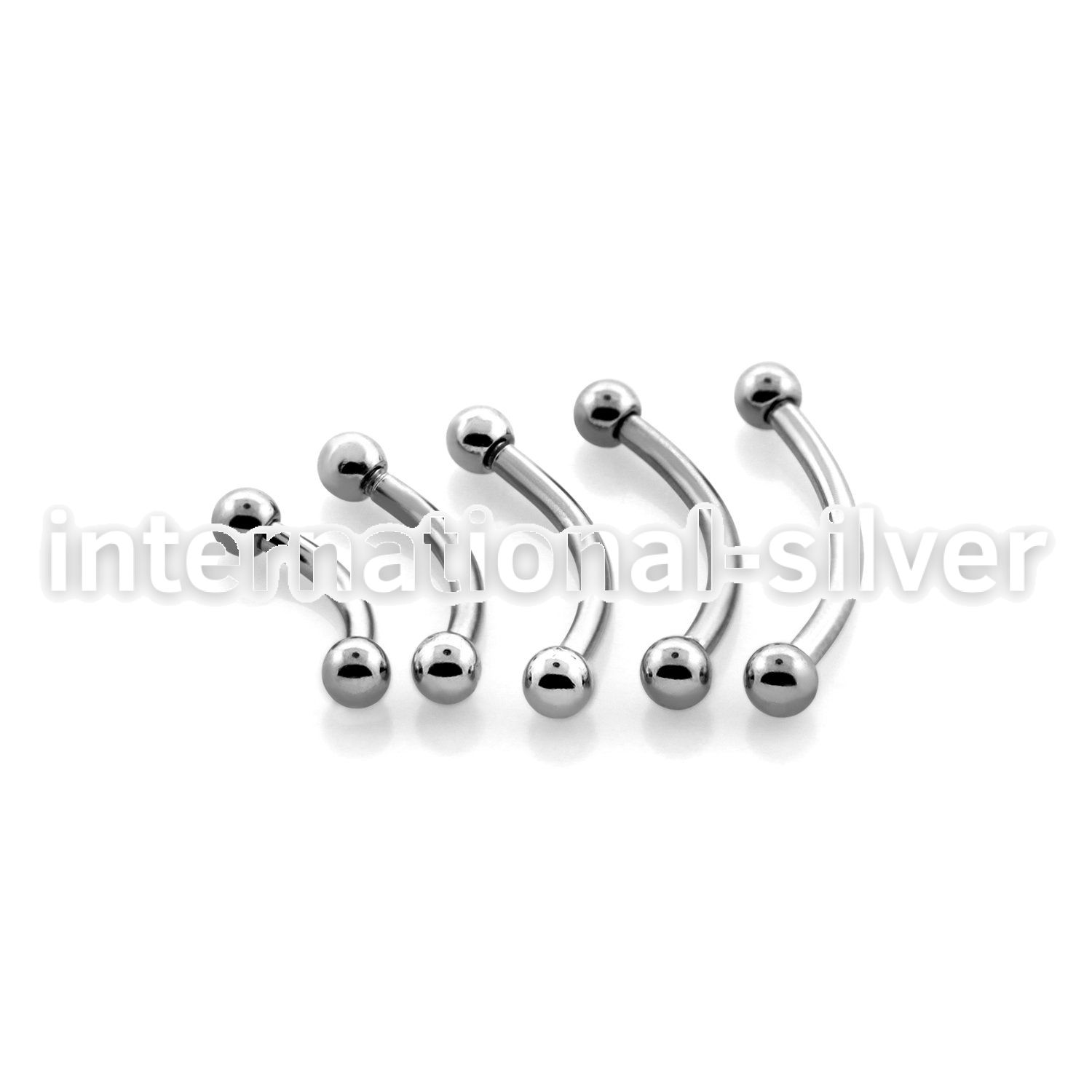 bneb25 micro curved barbells surgical steel 316l eyebrow