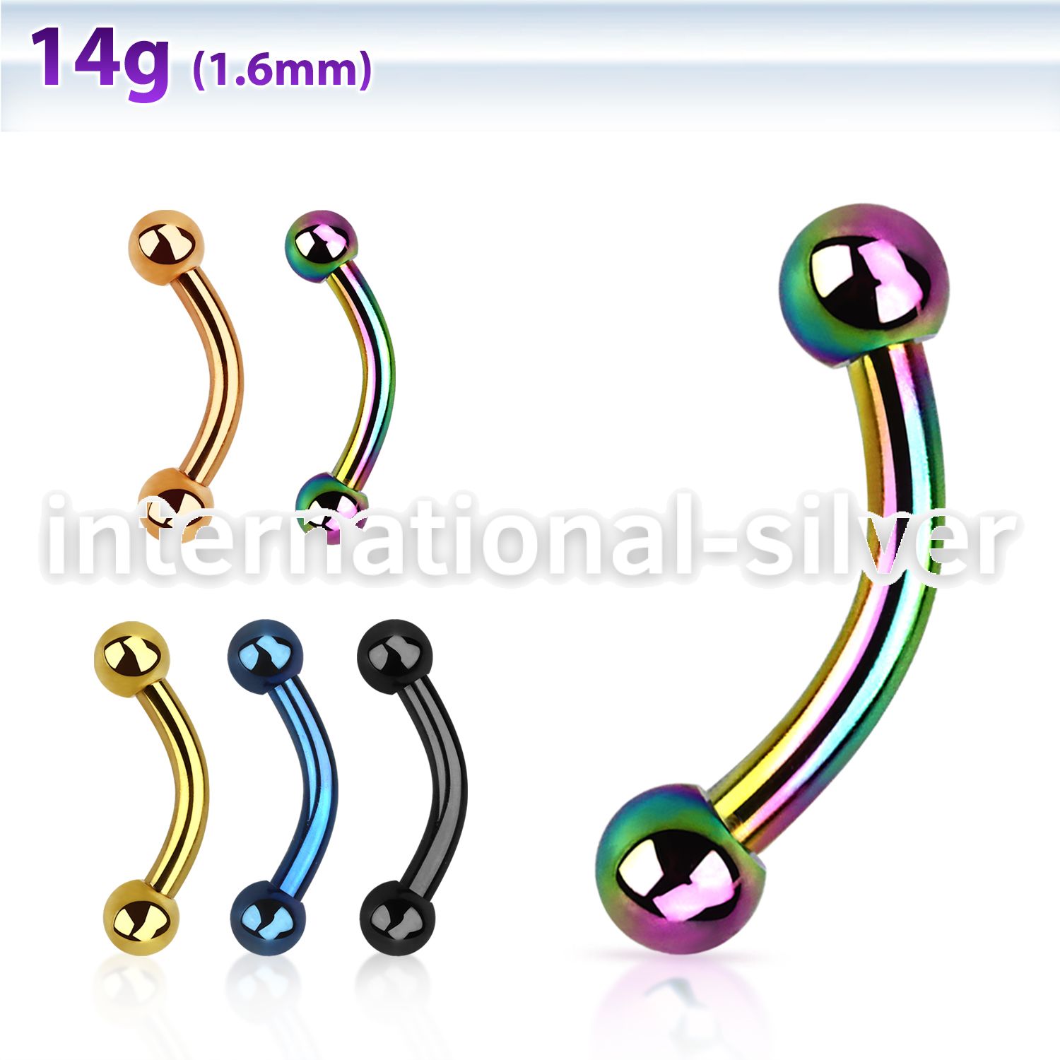 bnetbg micro curved barbells anodized surgical steel 316l eyebrow