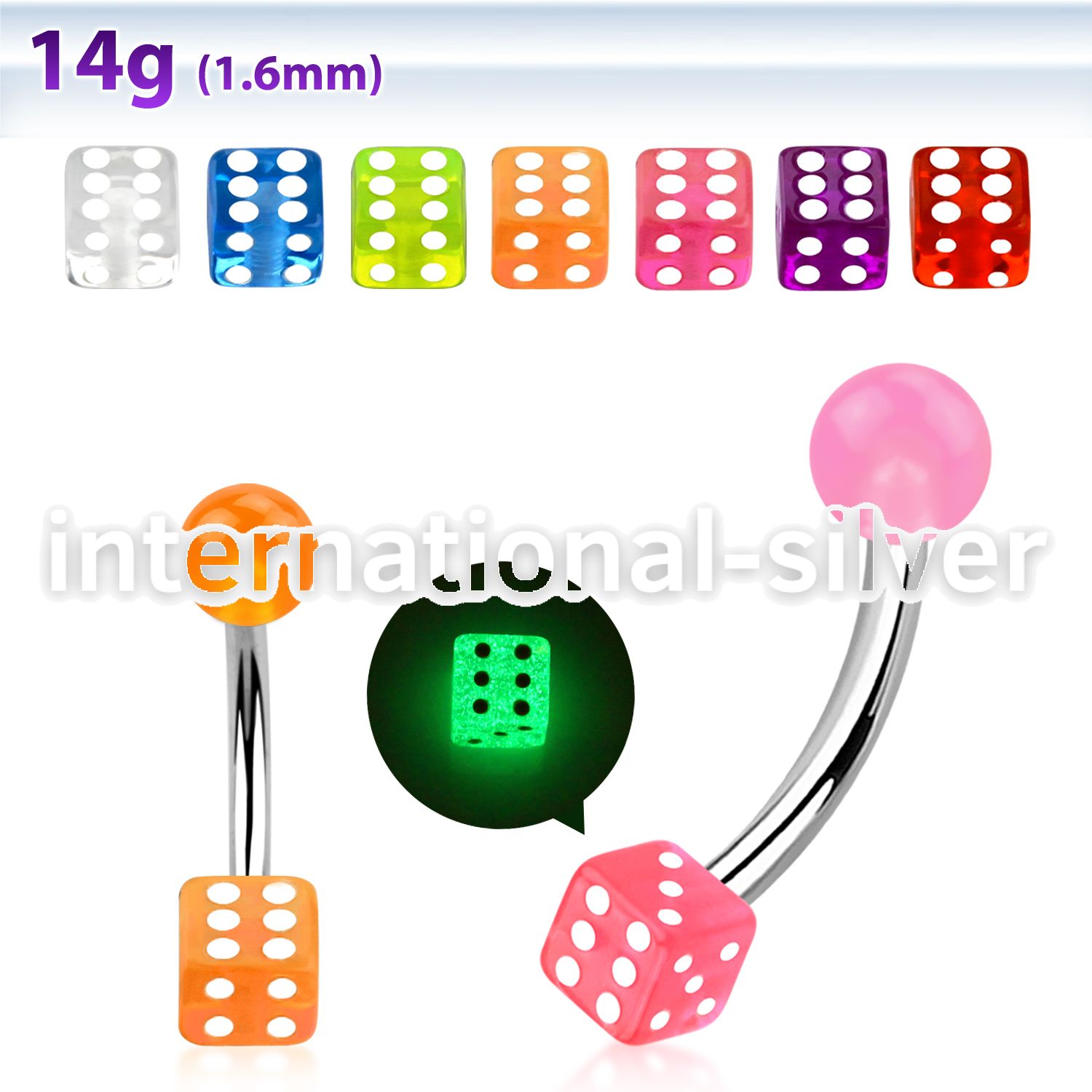 bngldi belly rings surgical steel 316l with acrylic parts belly button