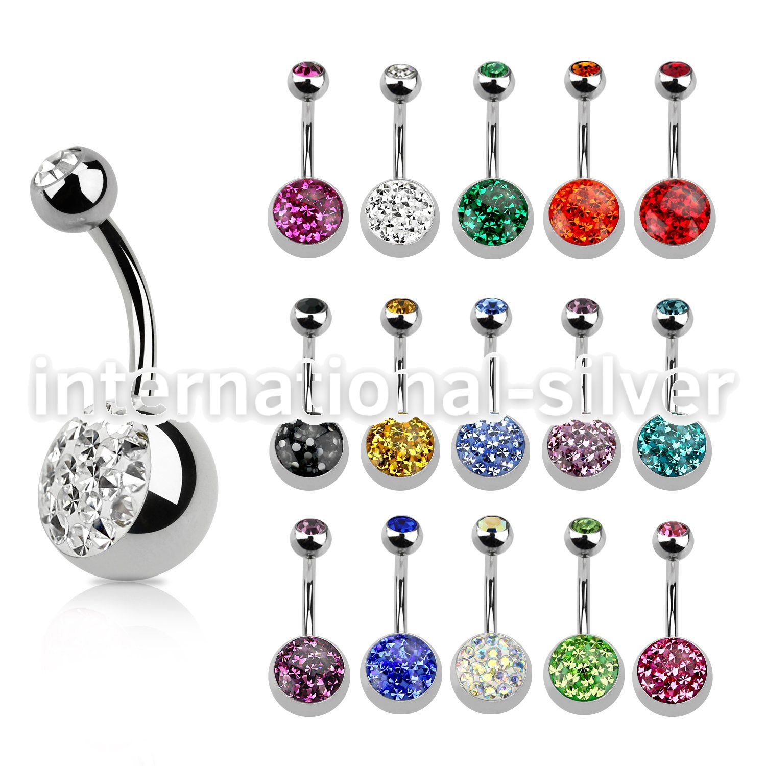 bnmtj15j belly rings surgical steel 316l belly button