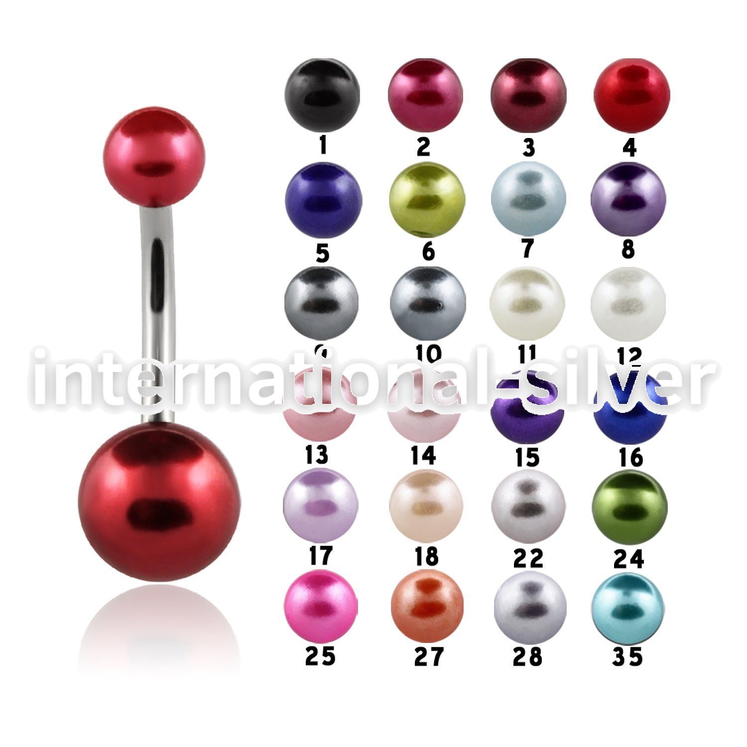 bnprb belly rings surgical steel 316l with acrylic parts belly button