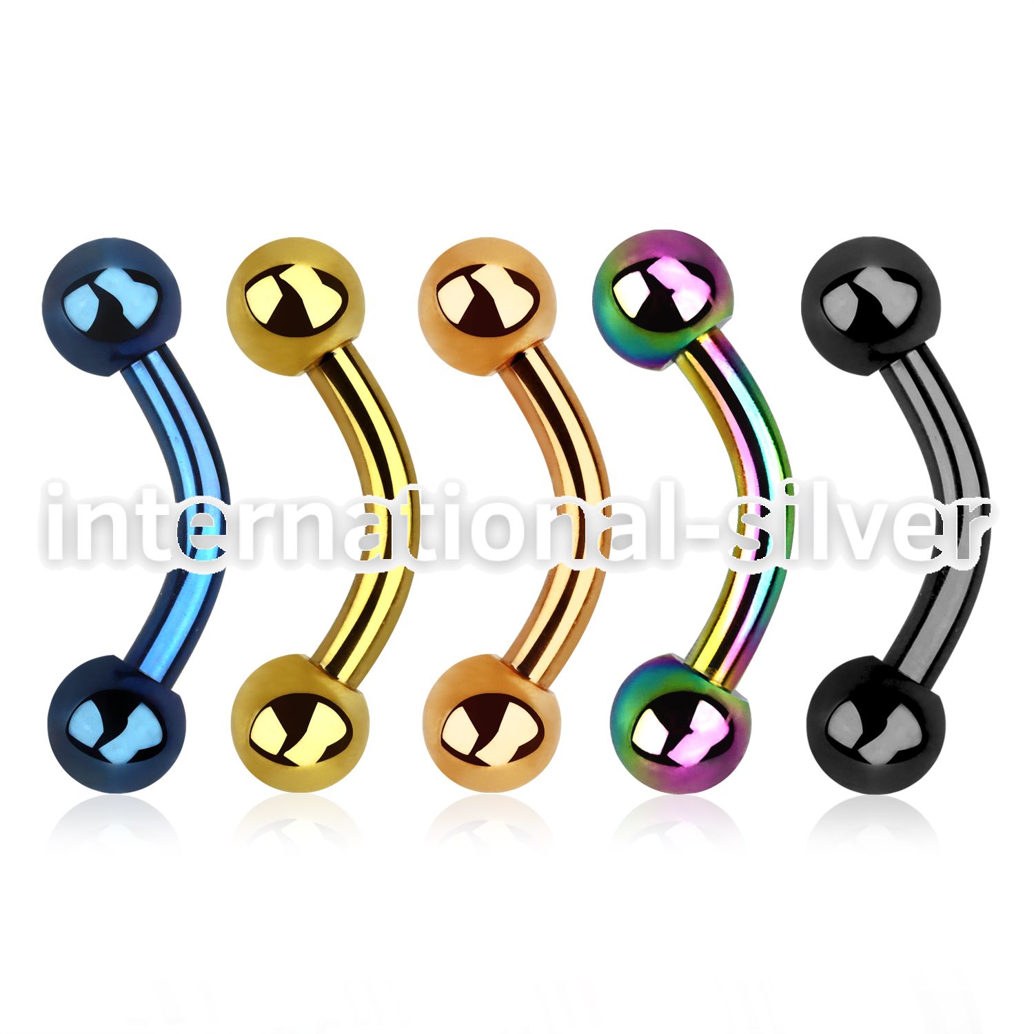 bntb4 belly rings anodized surgical steel 316l belly button