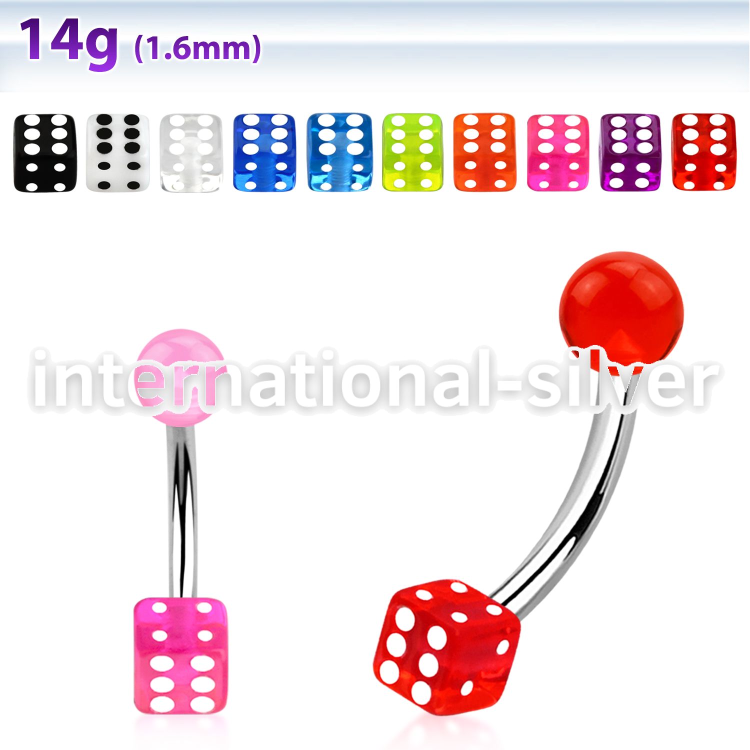 bnuvdi belly rings surgical steel 316l with acrylic parts belly button
