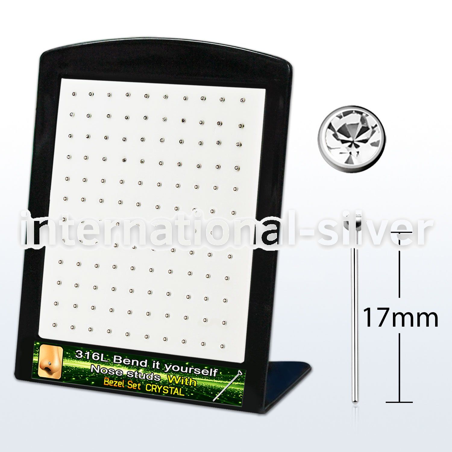 bnycb25c bend it to fit nose studs surgical steel 316l nose