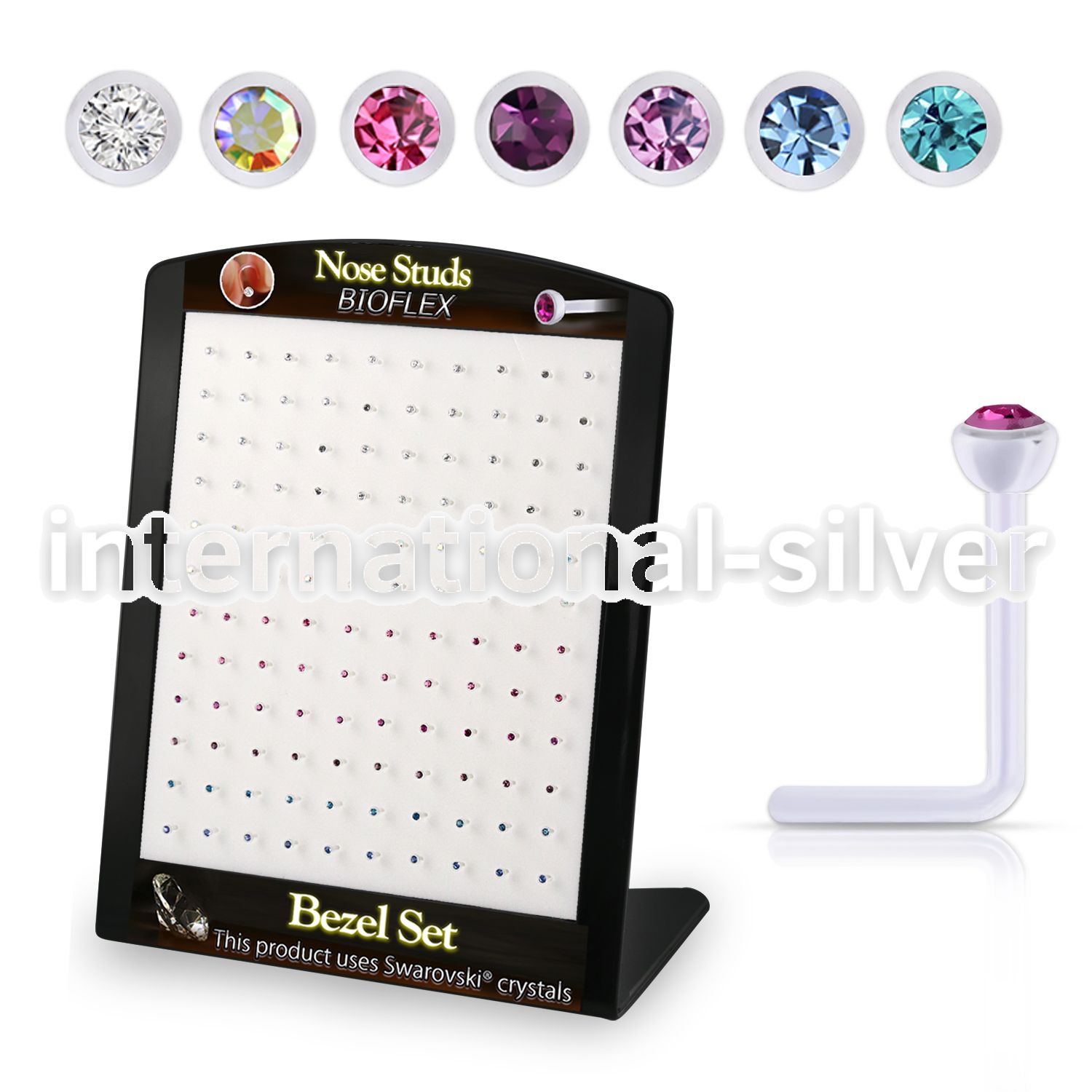 brac22 l shape nose studs bioflex ptfe nose