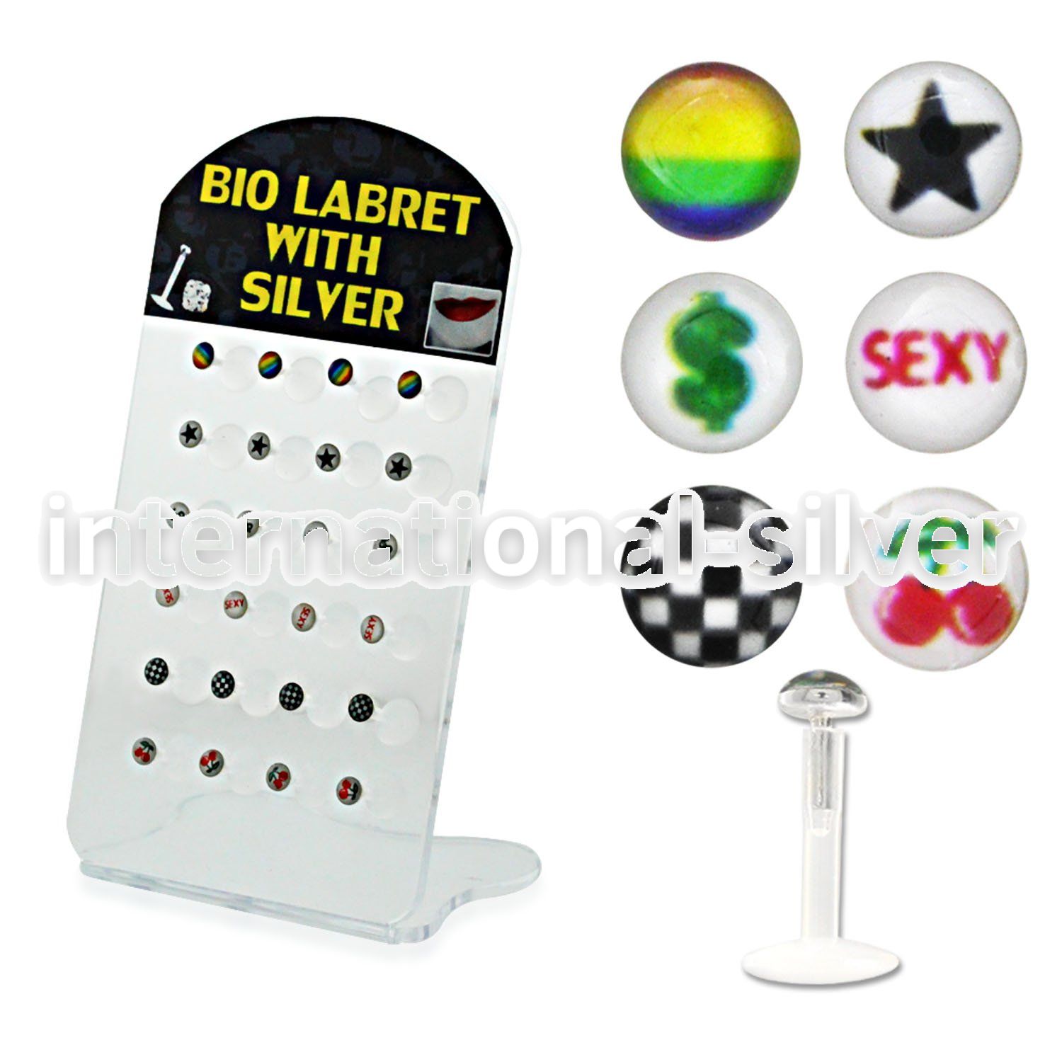 brlbi21 labrets lip rings bioflex ptfe labrets chin